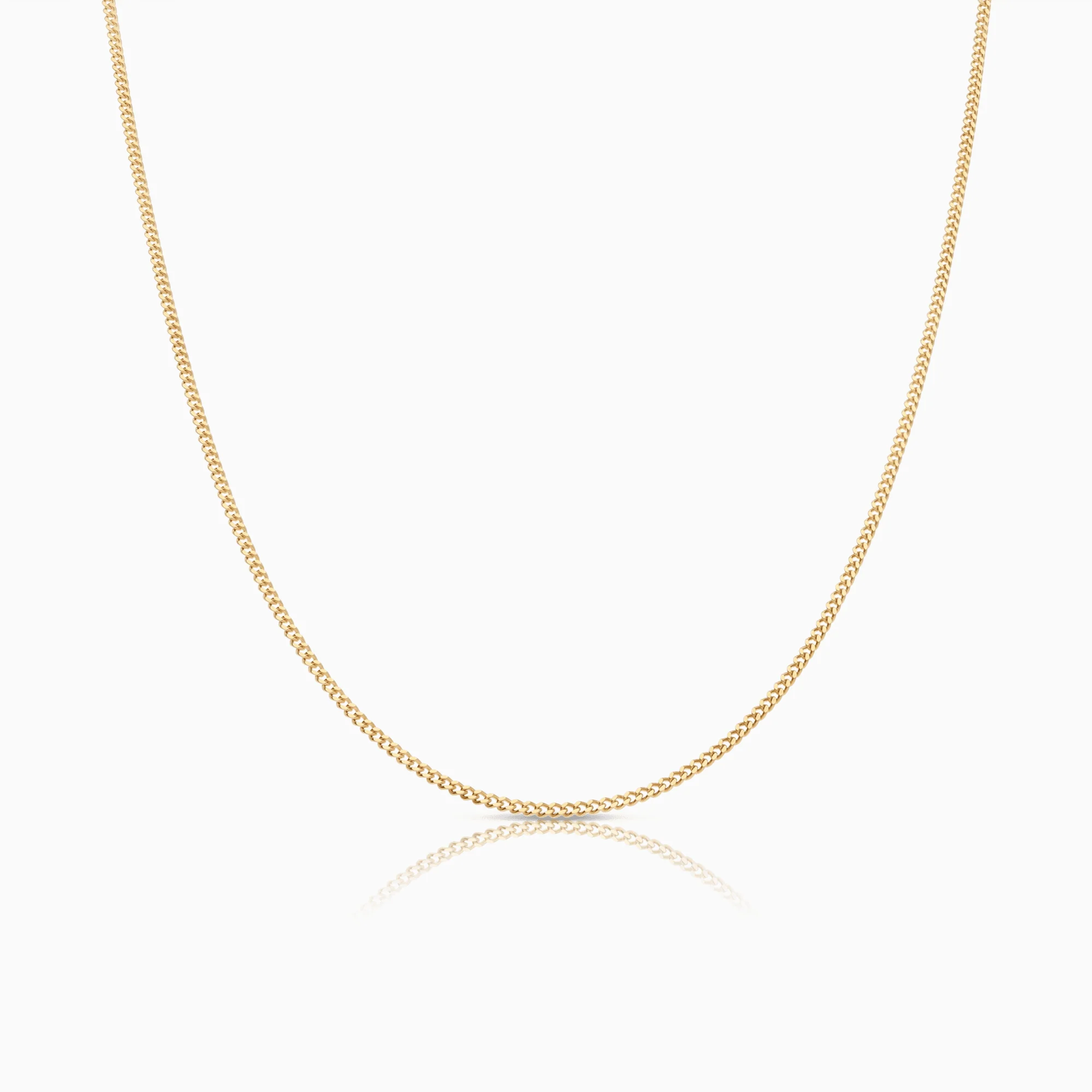 Curb Chain 47cm 18K Gold