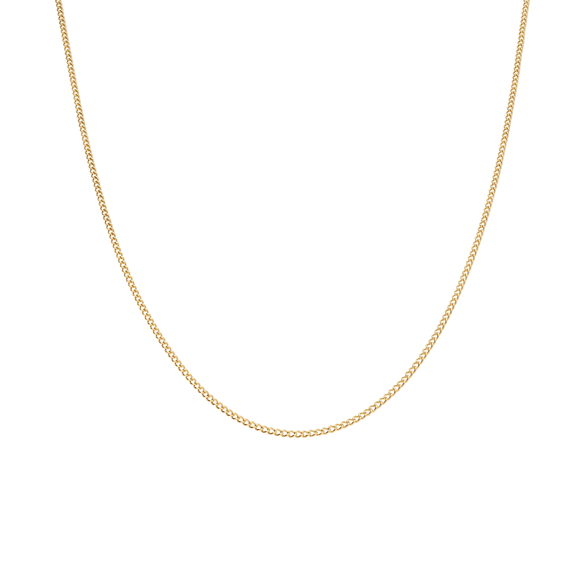 Curb Chain 47cm 18K Gold - Image 2