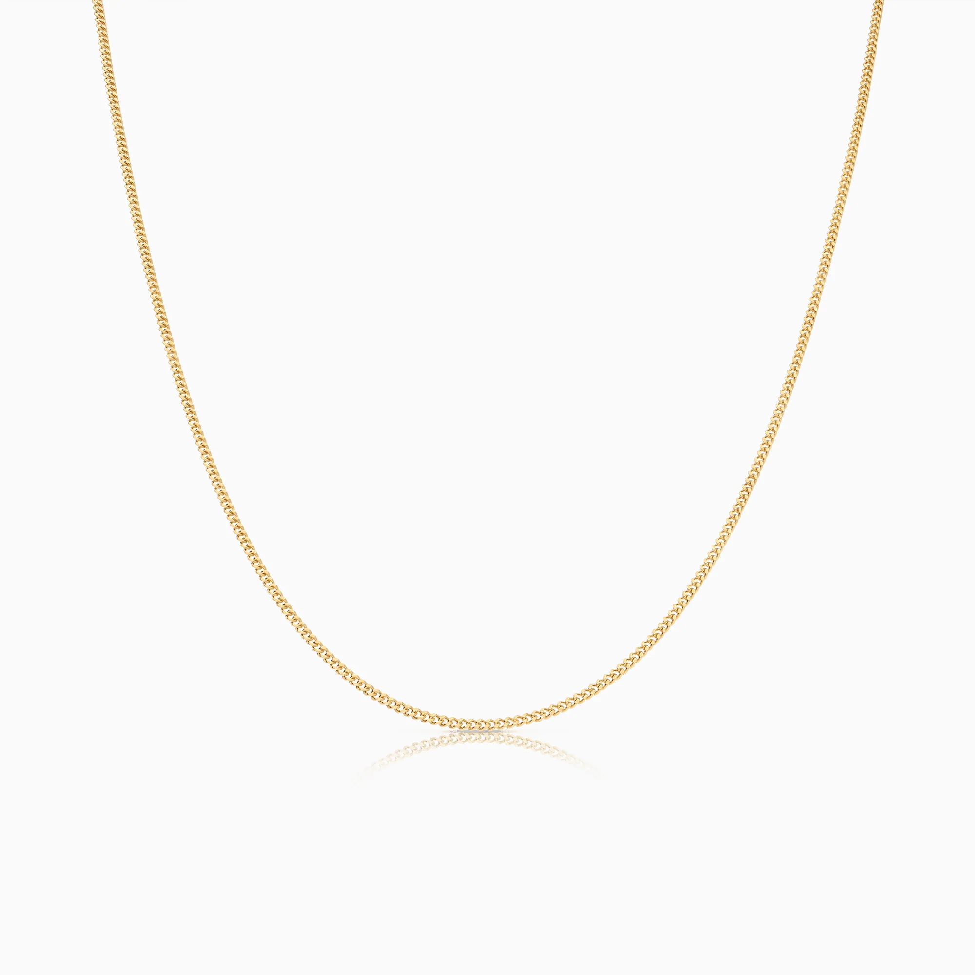Curb Chain 47cm 18K Gold