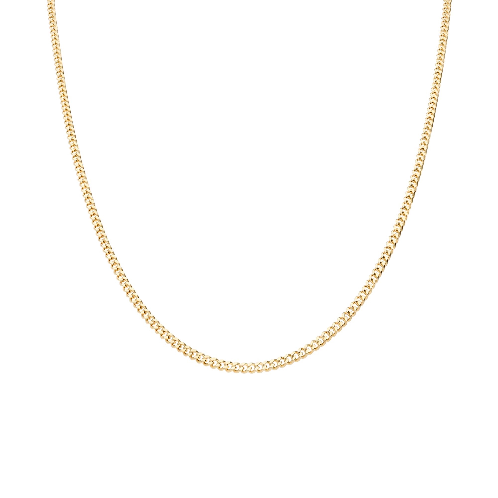 Curb chain 48cm 18K gold - Image 2