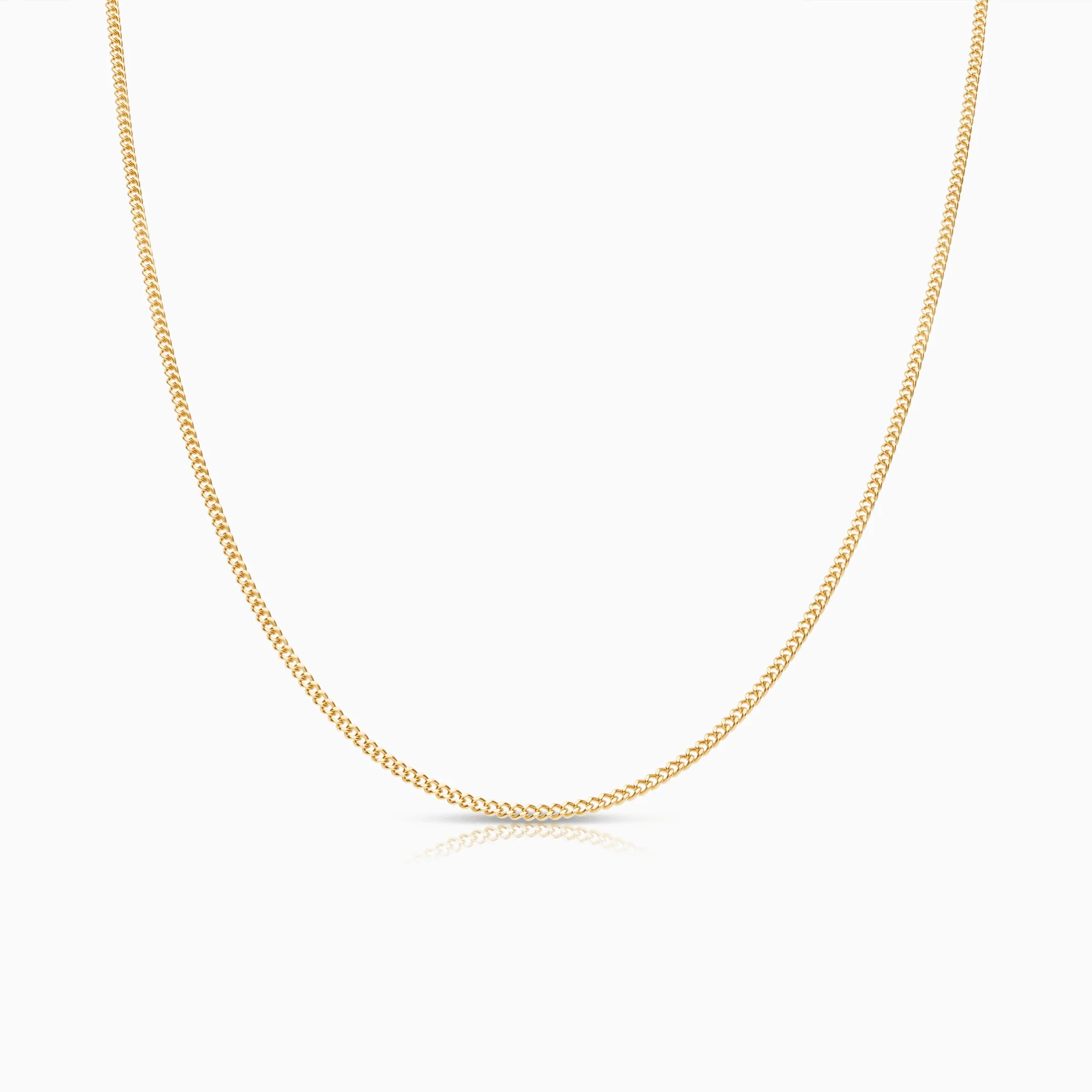 Curb chain 50cm 18K gold