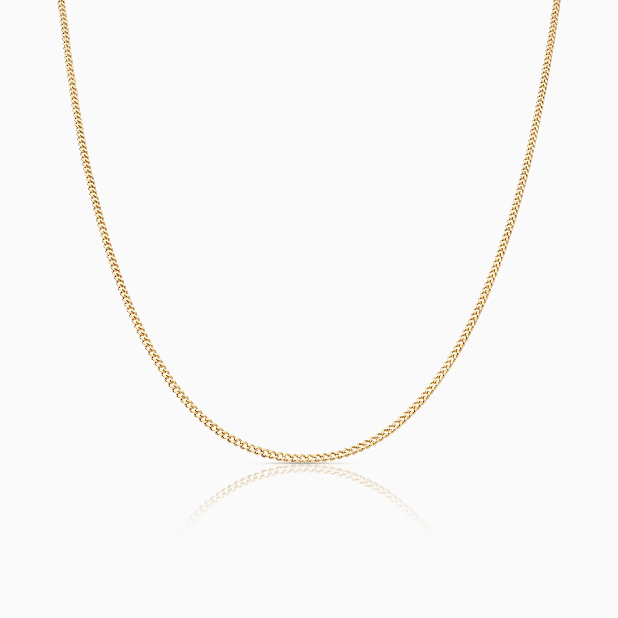 Curb chain 50cm 18K gold