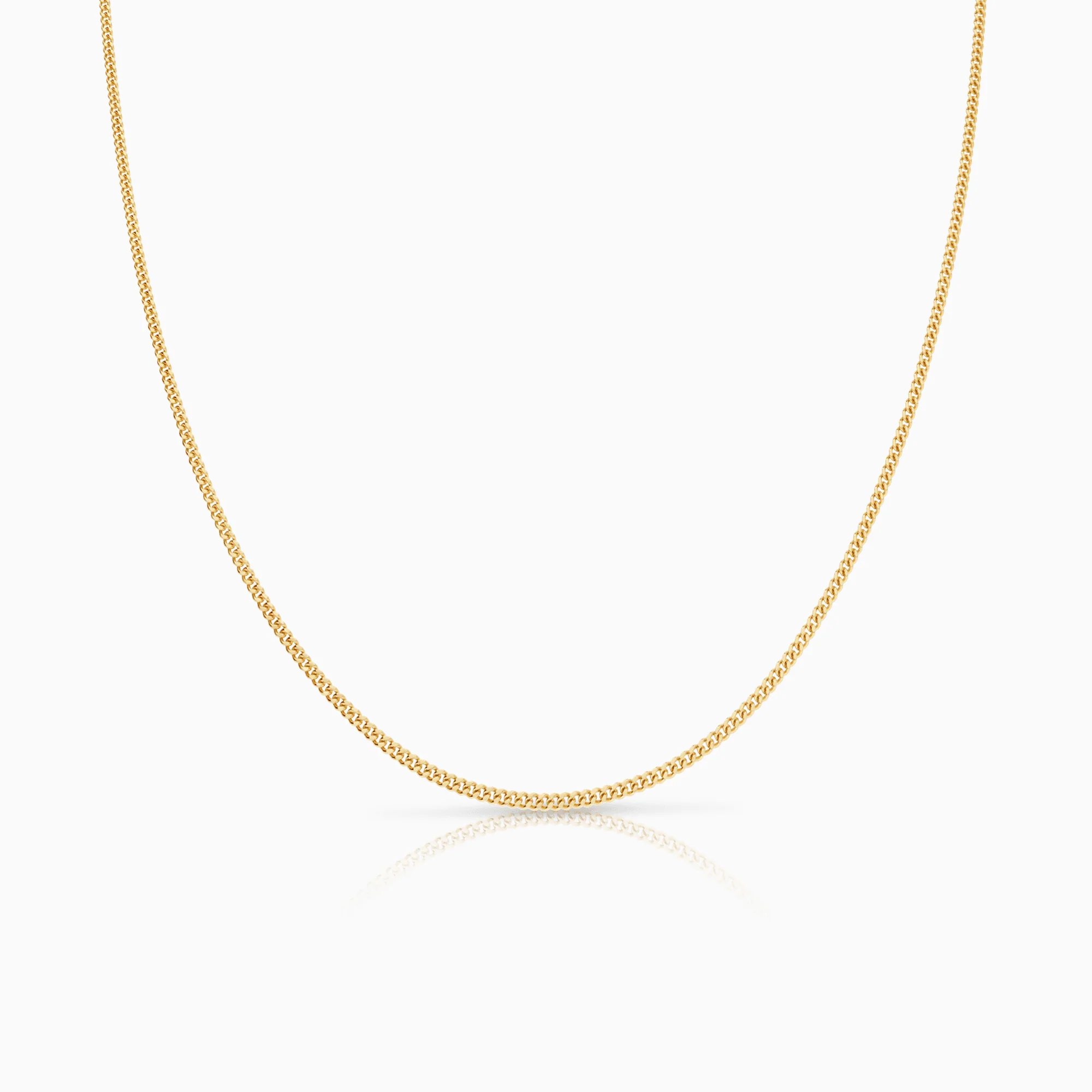 Curb chain 50cm 18K gold