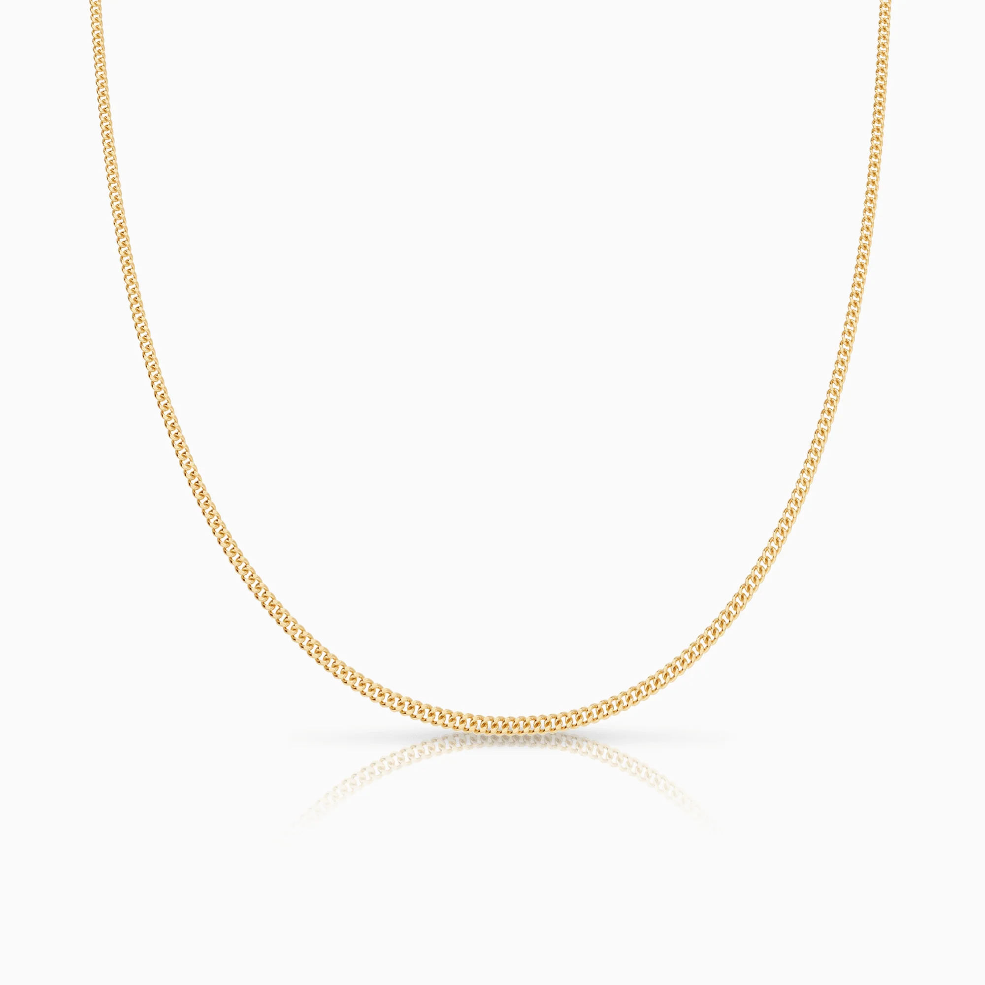 Curb chain 50cm 18K gold
