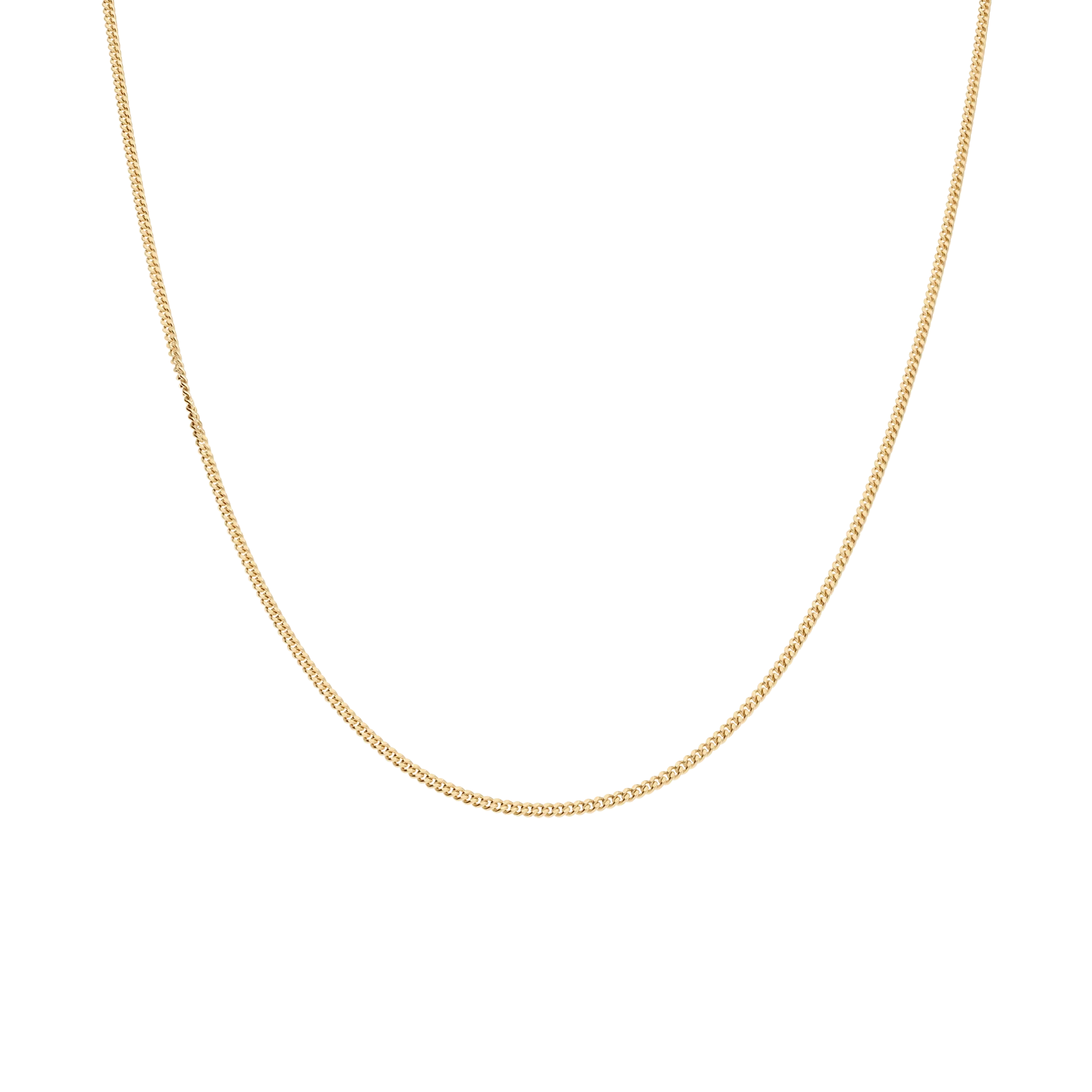 Curb Chain 55cm 18K Gold - Image 2