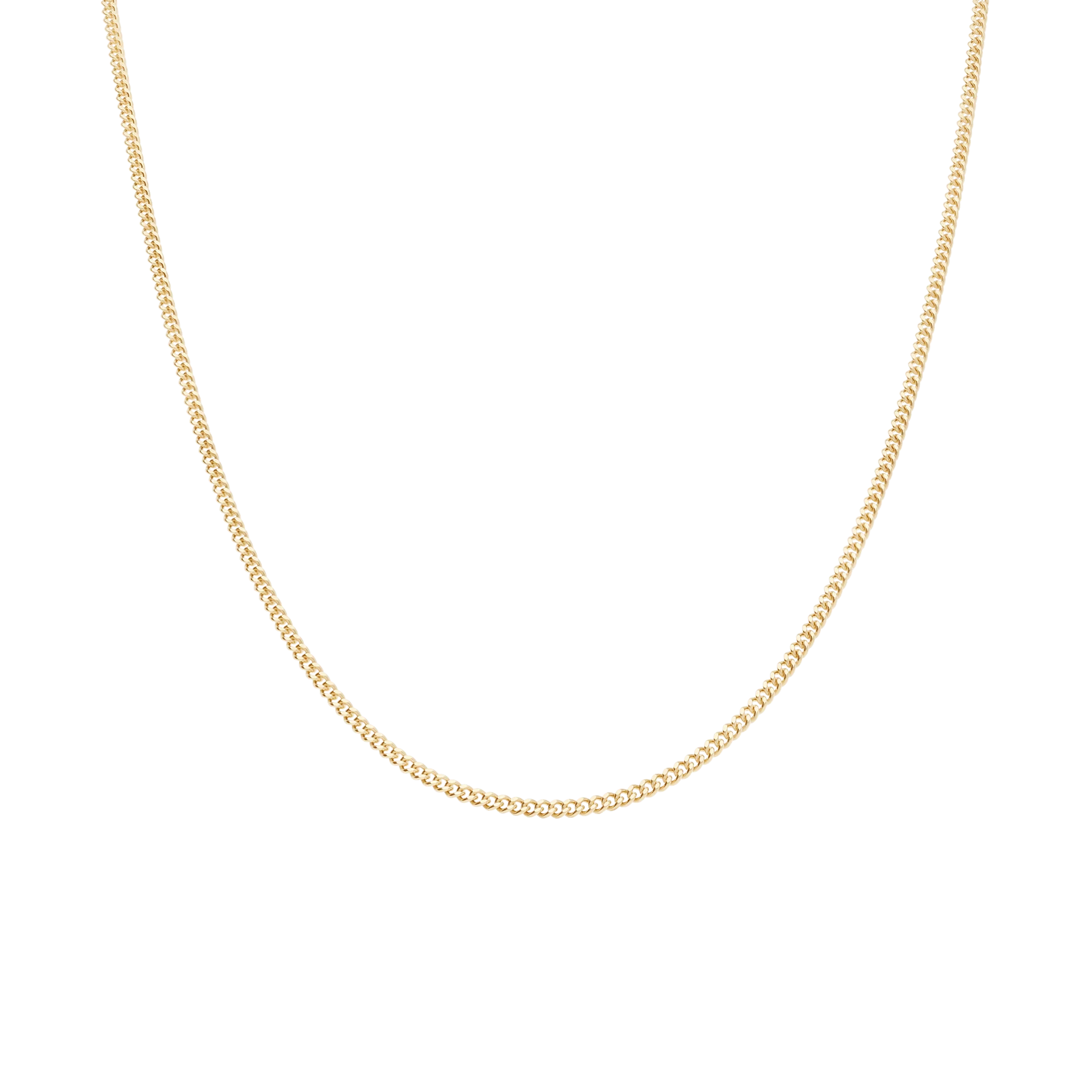 Curb chain 60.5cm 18K gold - Image 2