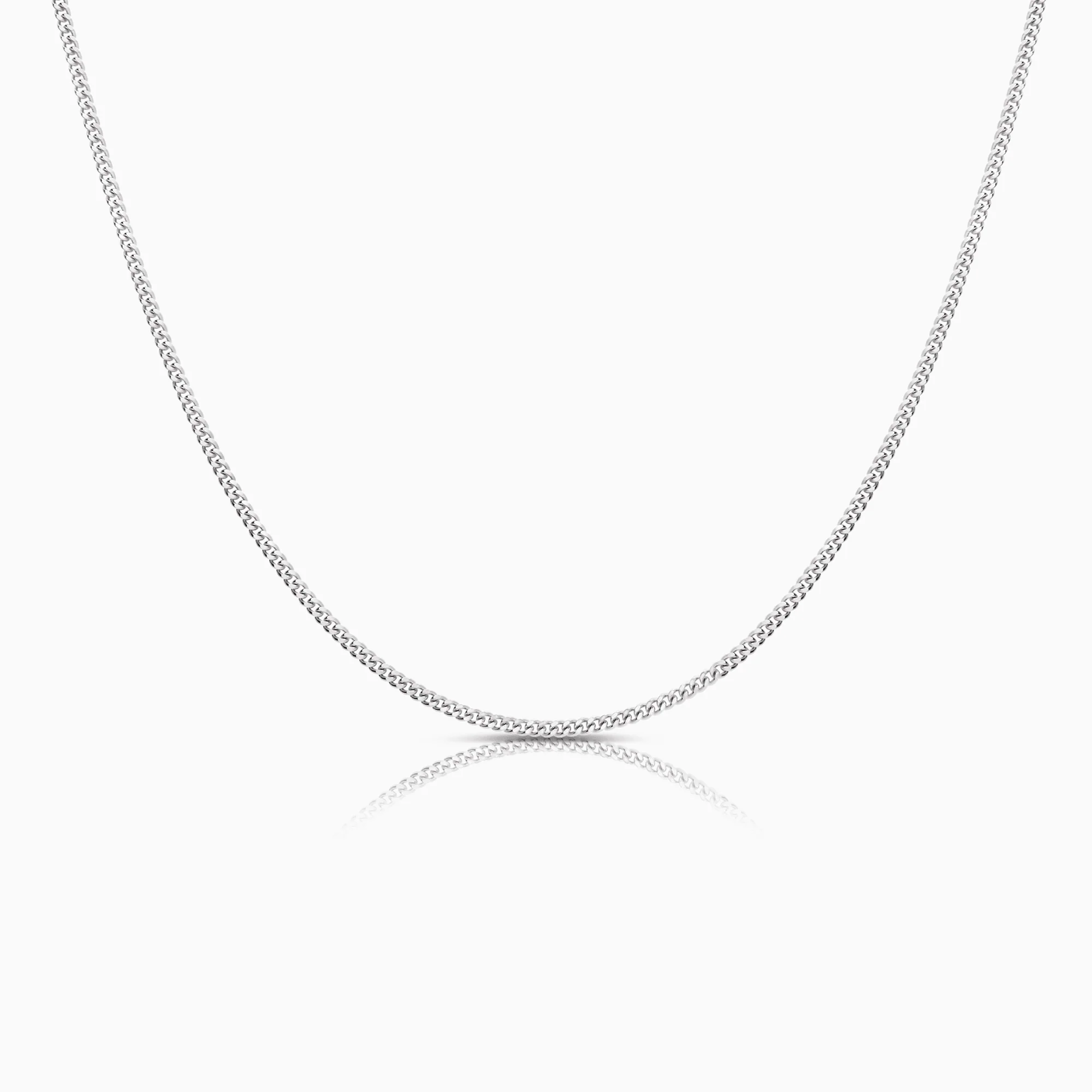 Curb Chain 6.54g 18K White Gold