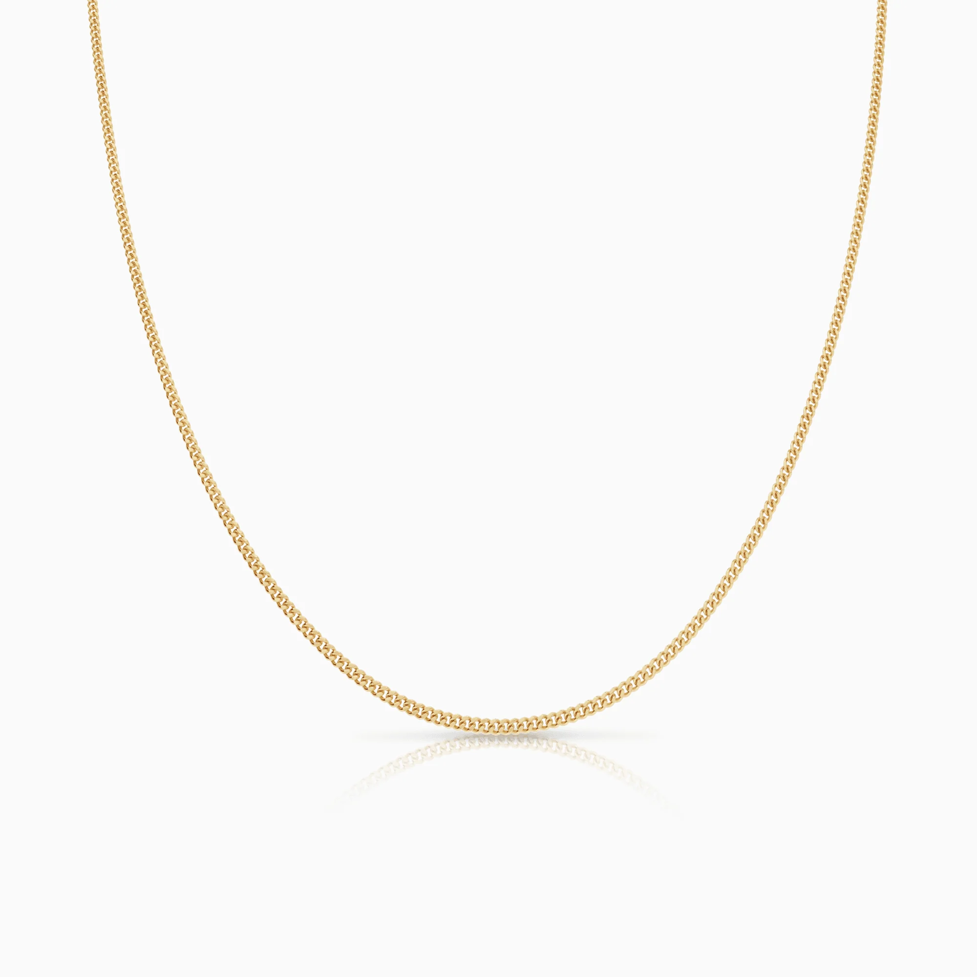 Curb chain 70cm 18K gold