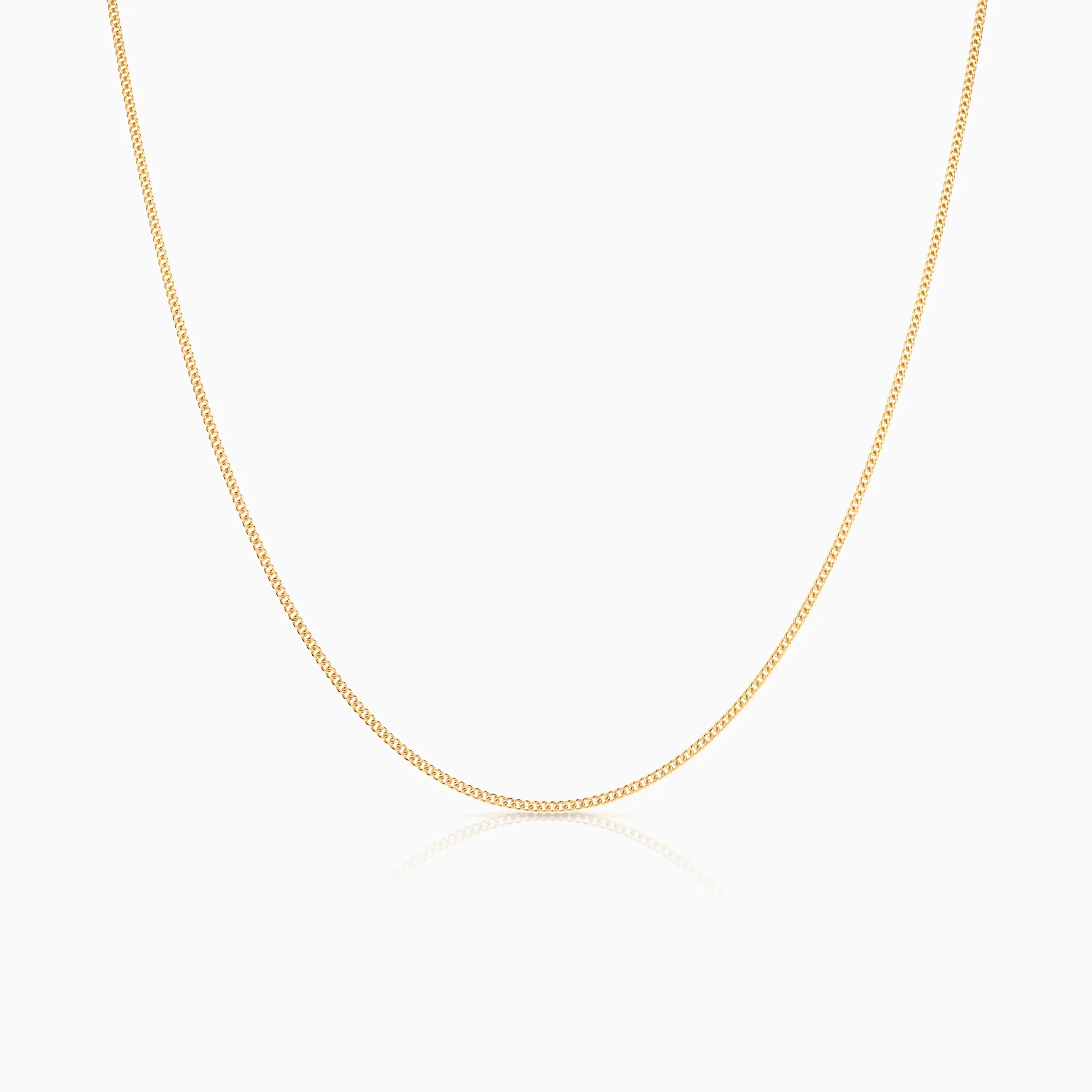 Curb chain 70cm 18K gold