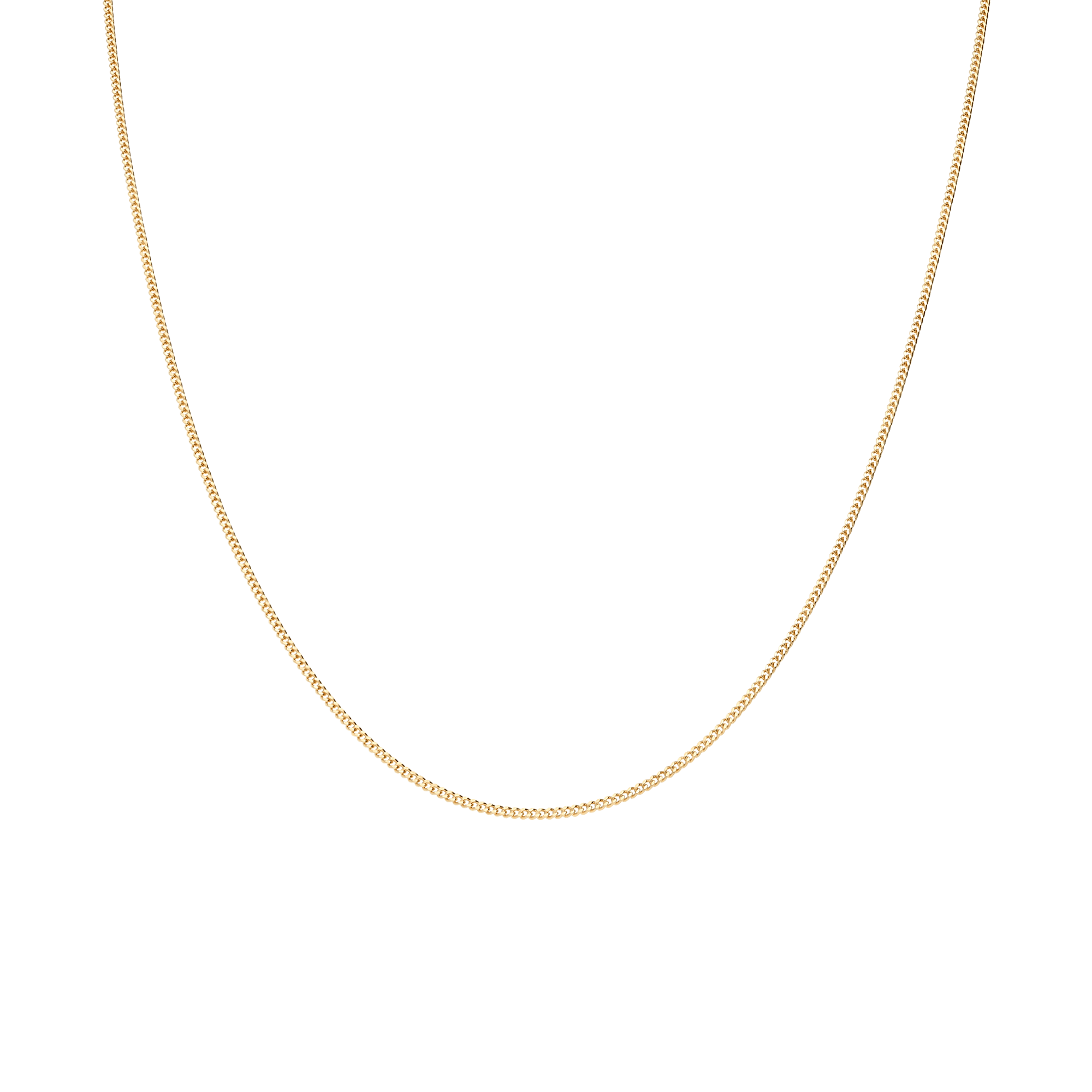 Curb chain 36cm 18K gold - Image 2