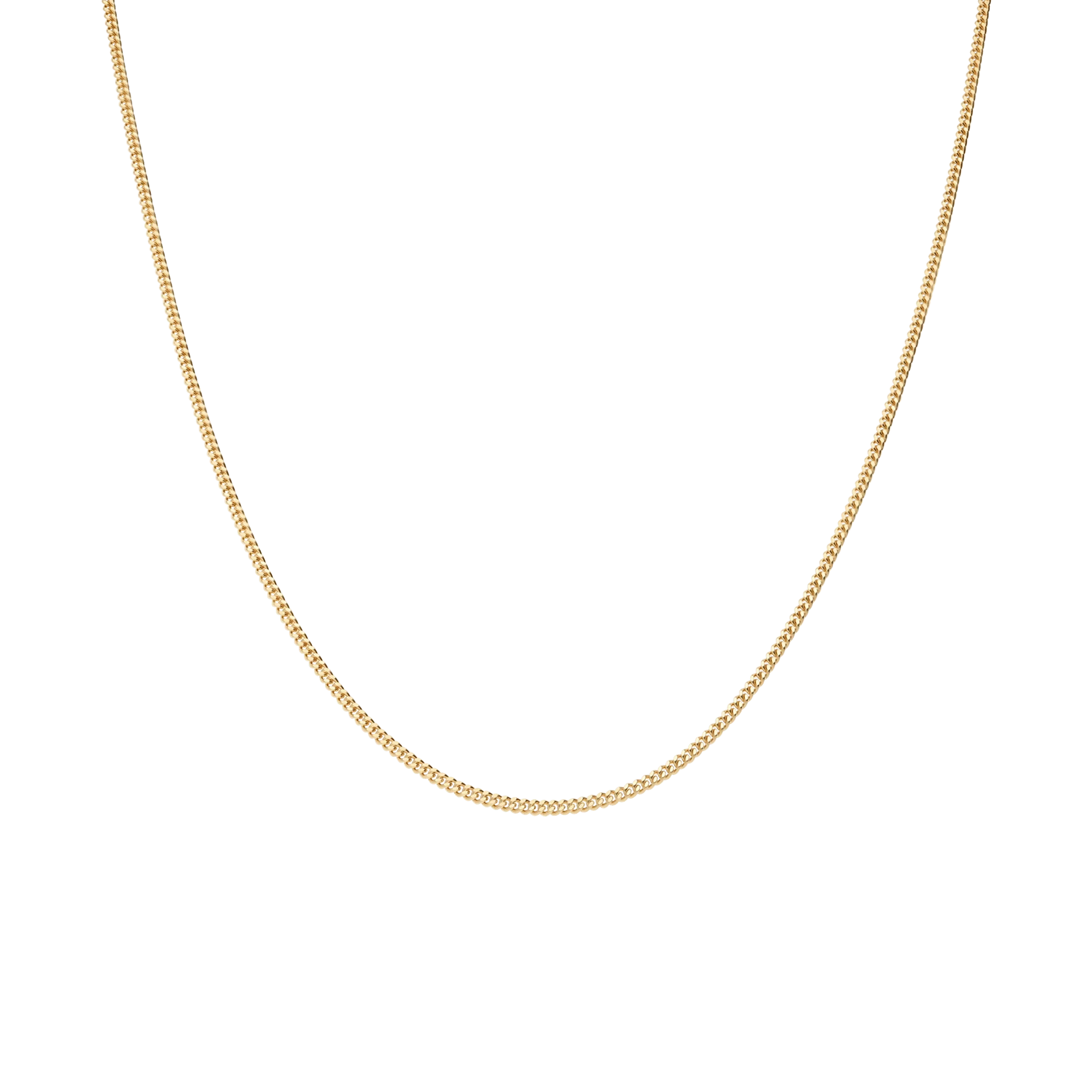 Curb chain 36cm 18K gold - Image 2