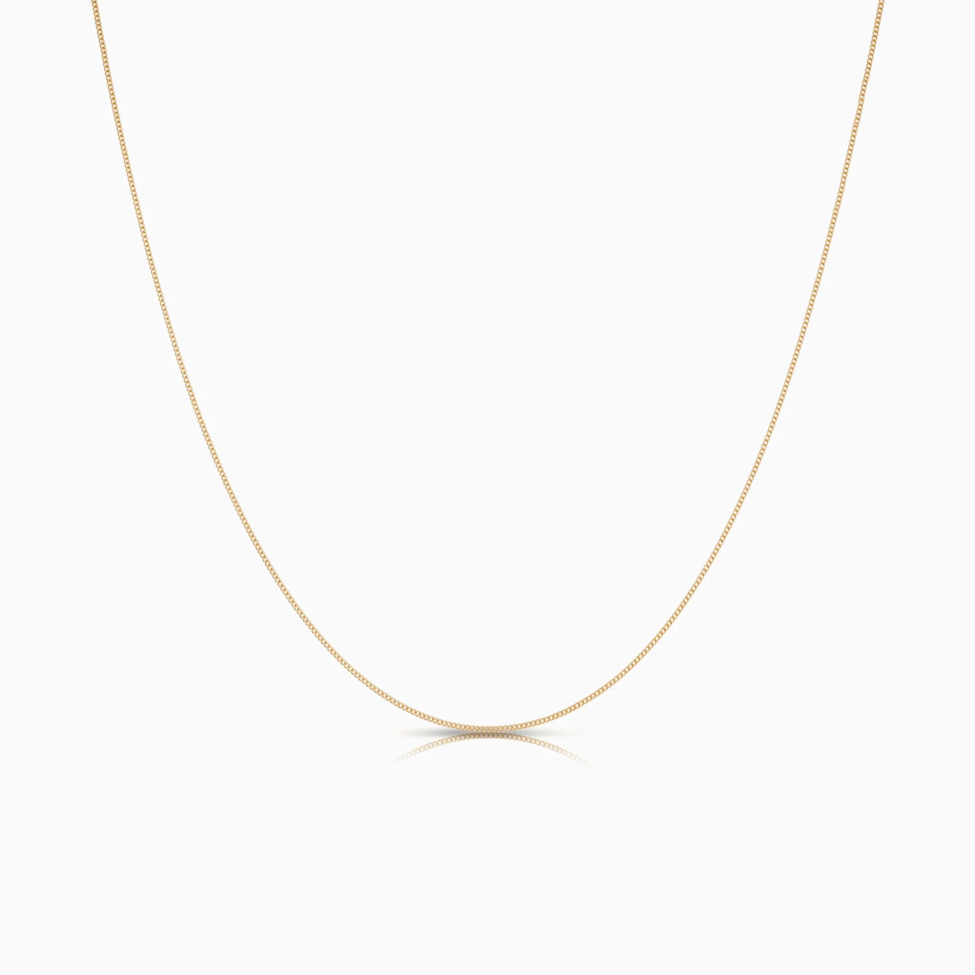 Curb chain 37.5cm 18K gold