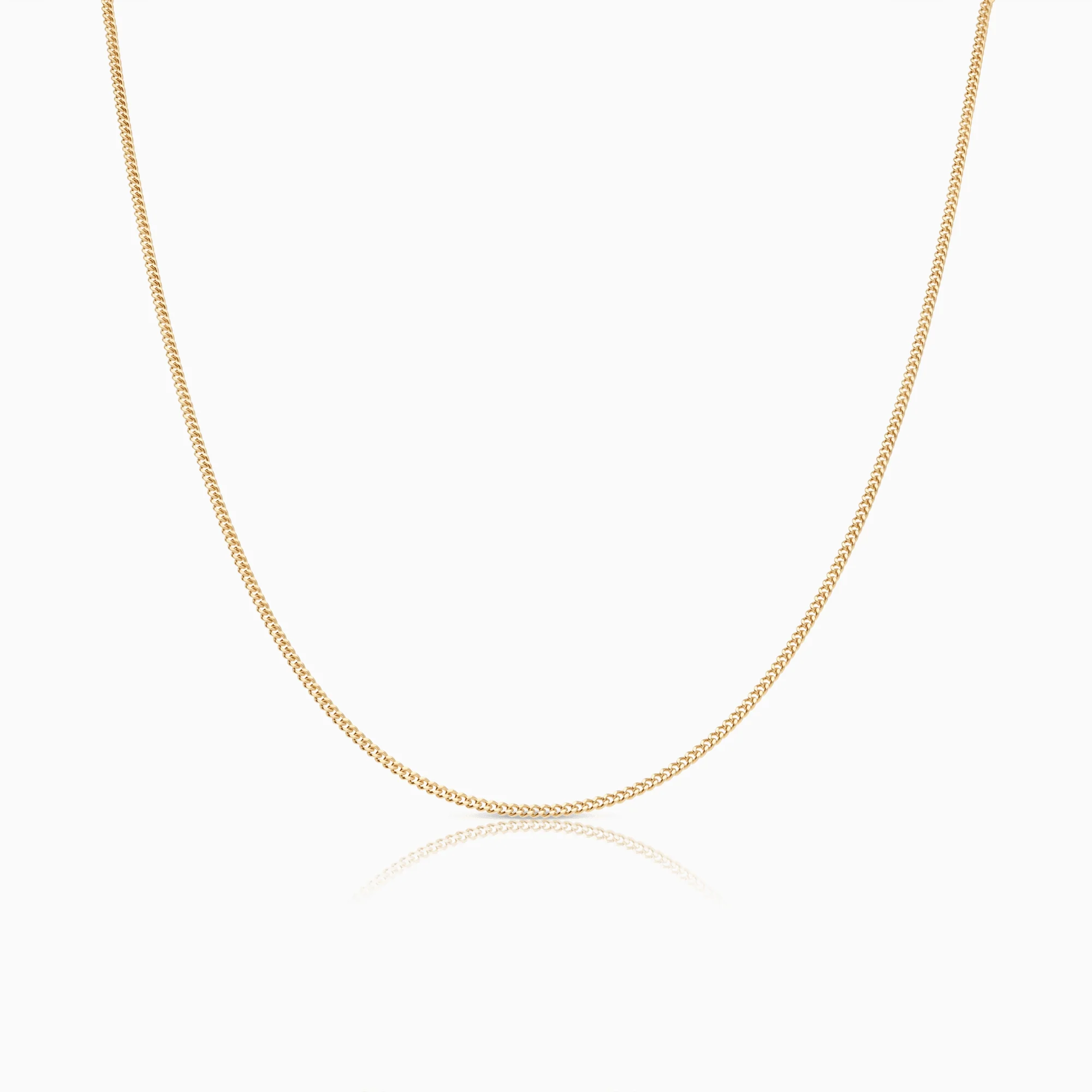 Curb chain 38.5cm 18K gold