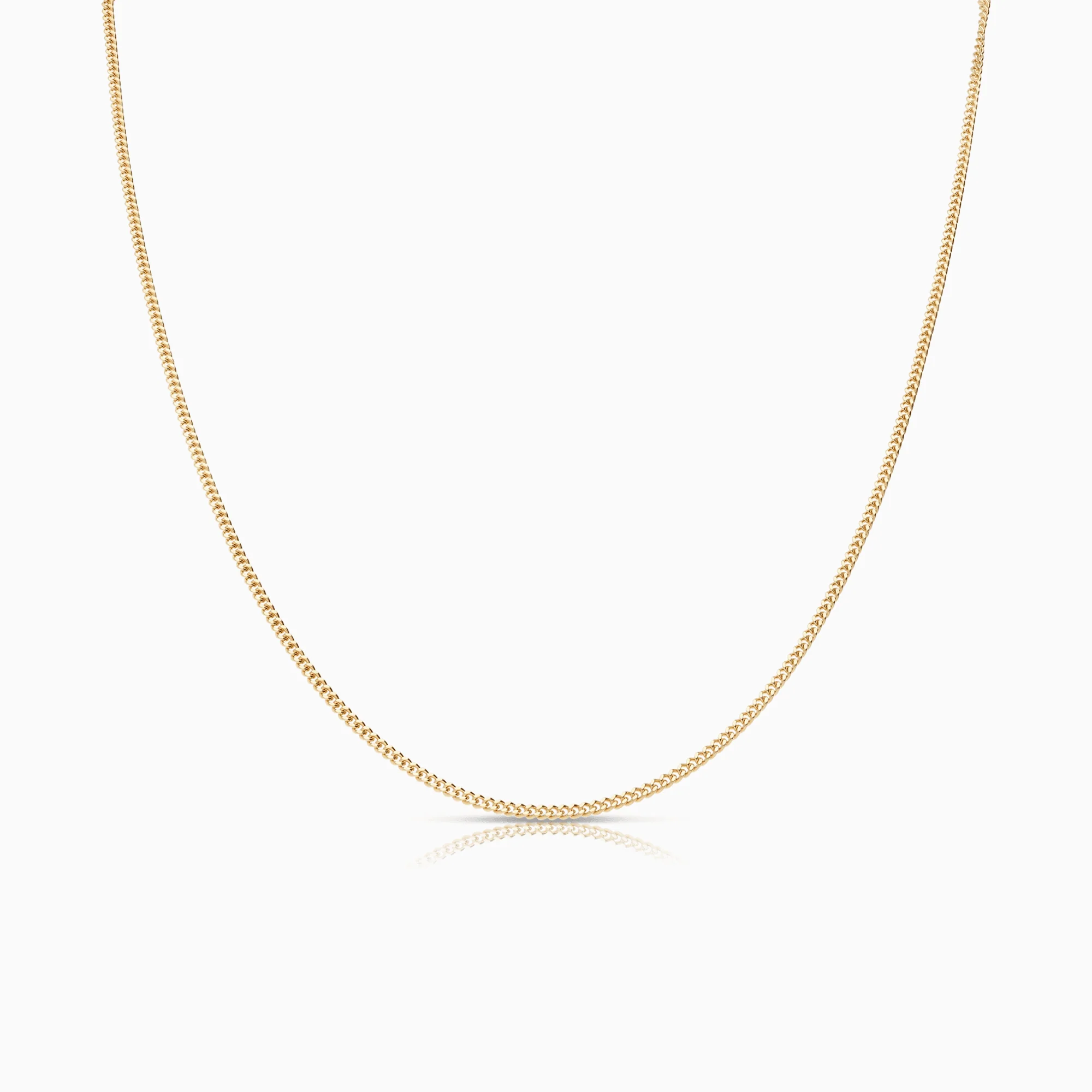 Curb chain 38cm 18K gold - Image 2