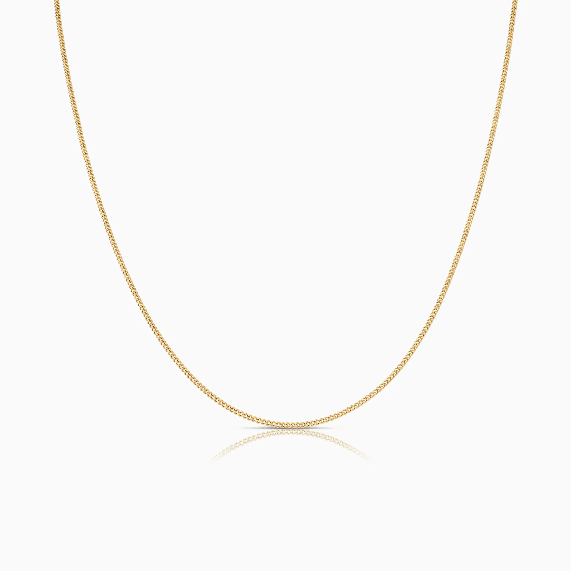Curb chain 38cm 18K gold