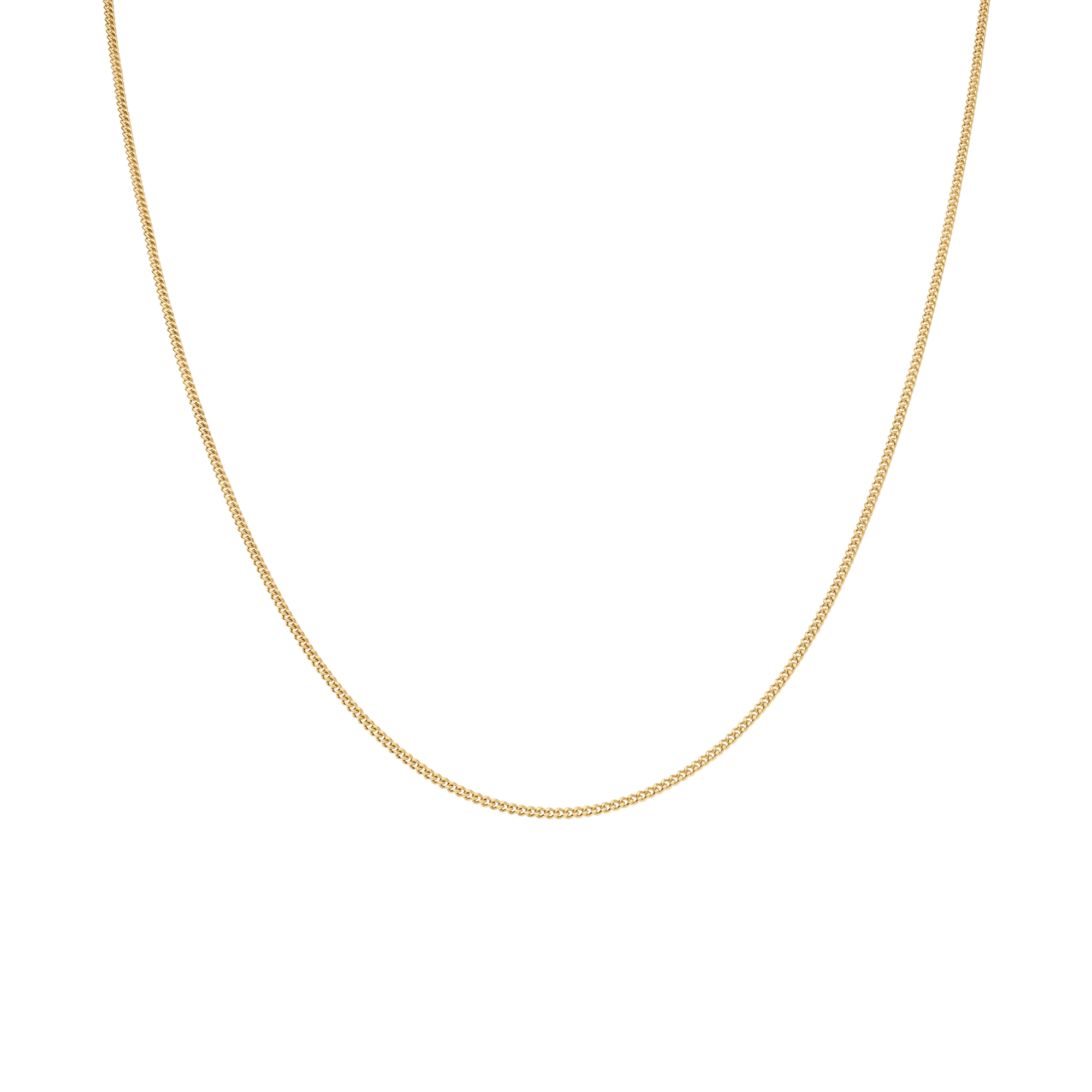 Curb chain 38cm 18K gold - Image 2