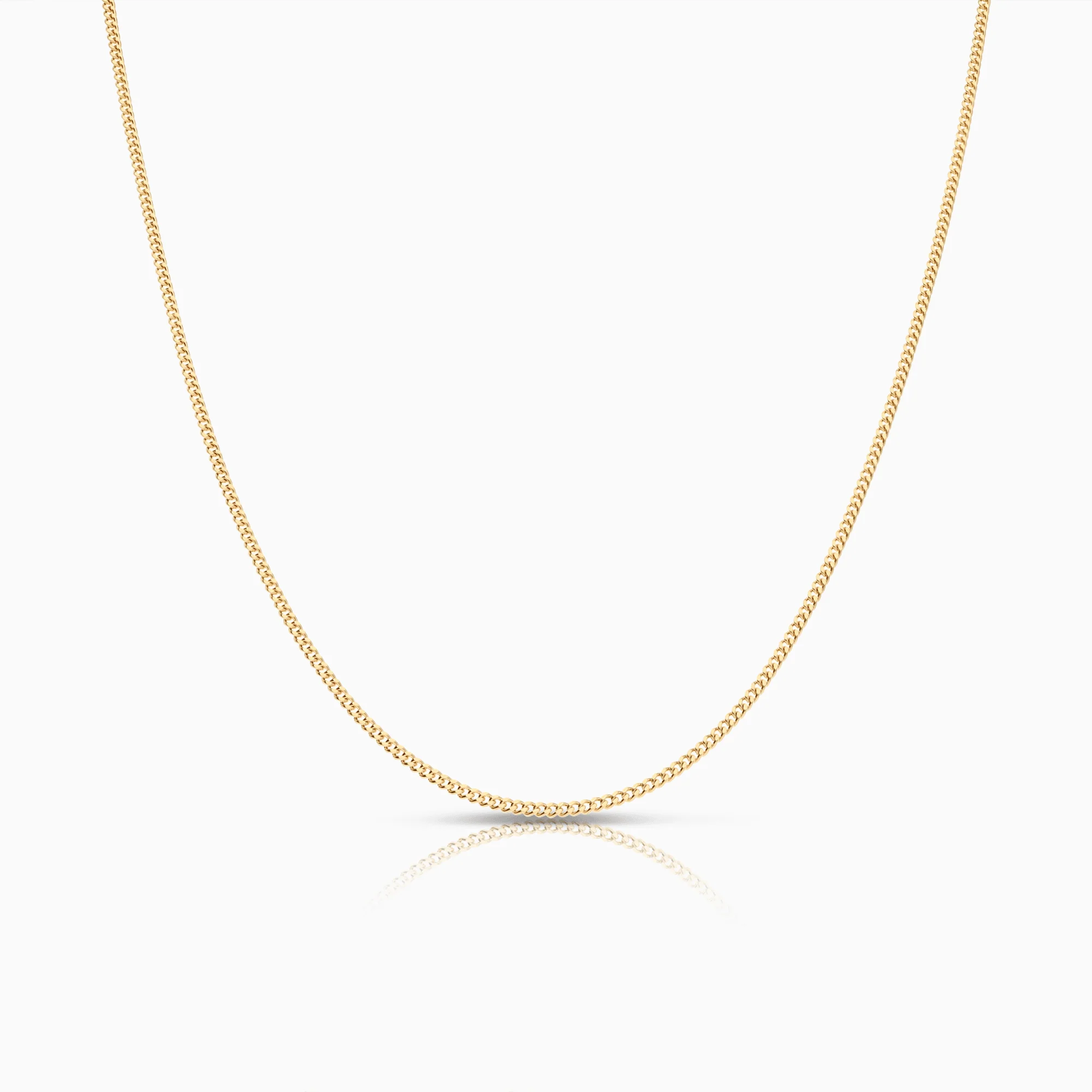 Curb chain 38cm 18K gold
