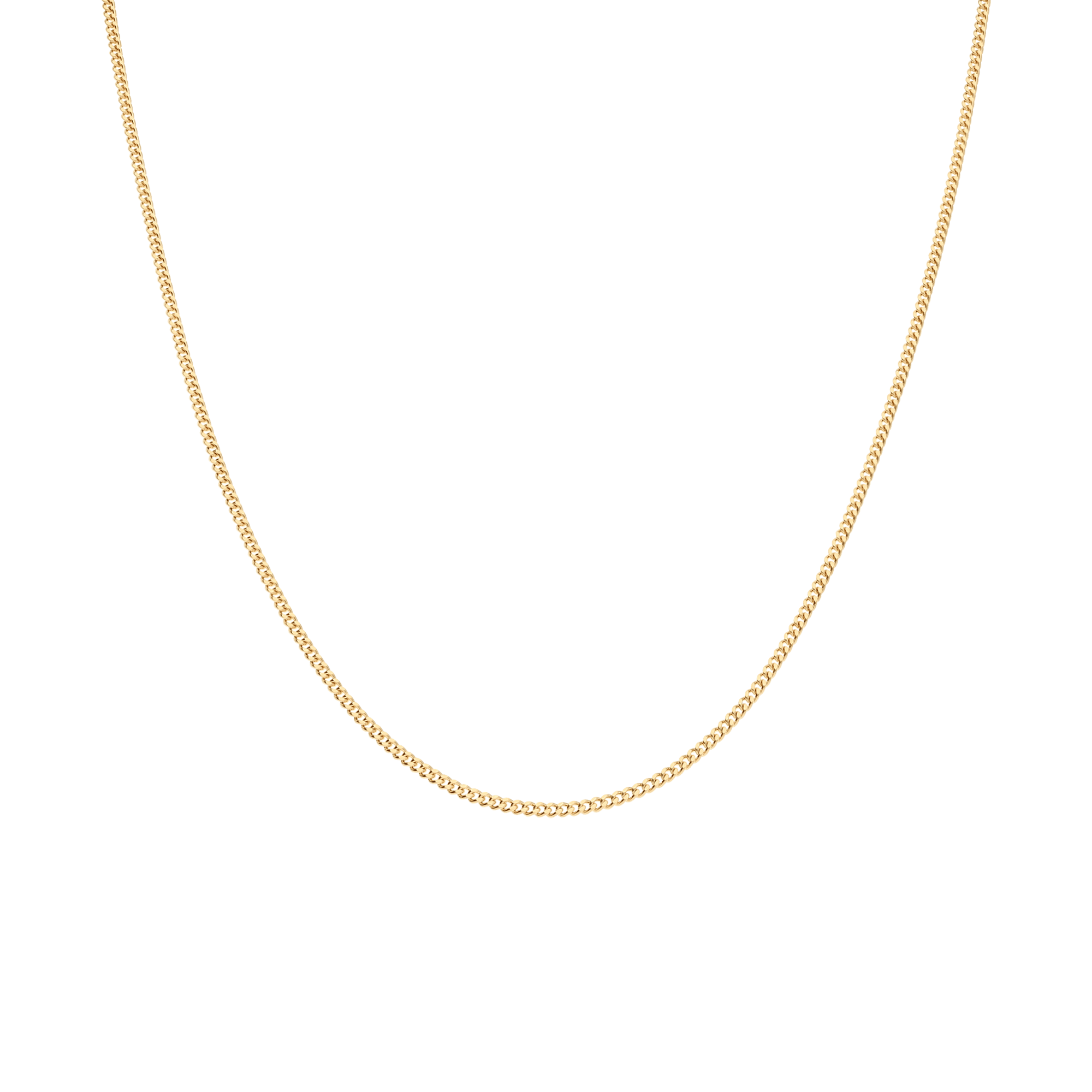 Curb chain 38cm 18K gold - Image 2
