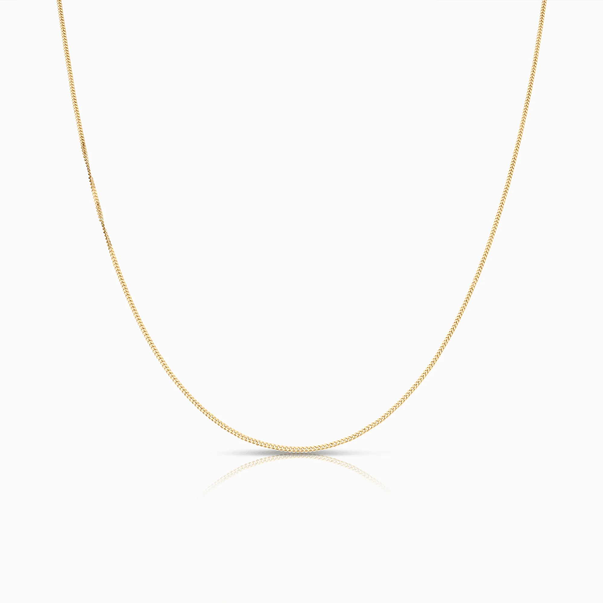 Curb chain 38cm 18K gold