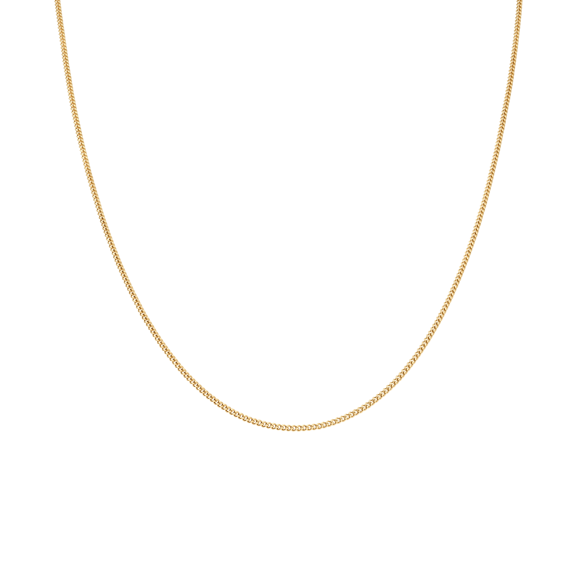 Curb chain 38cm 18K gold - Image 2