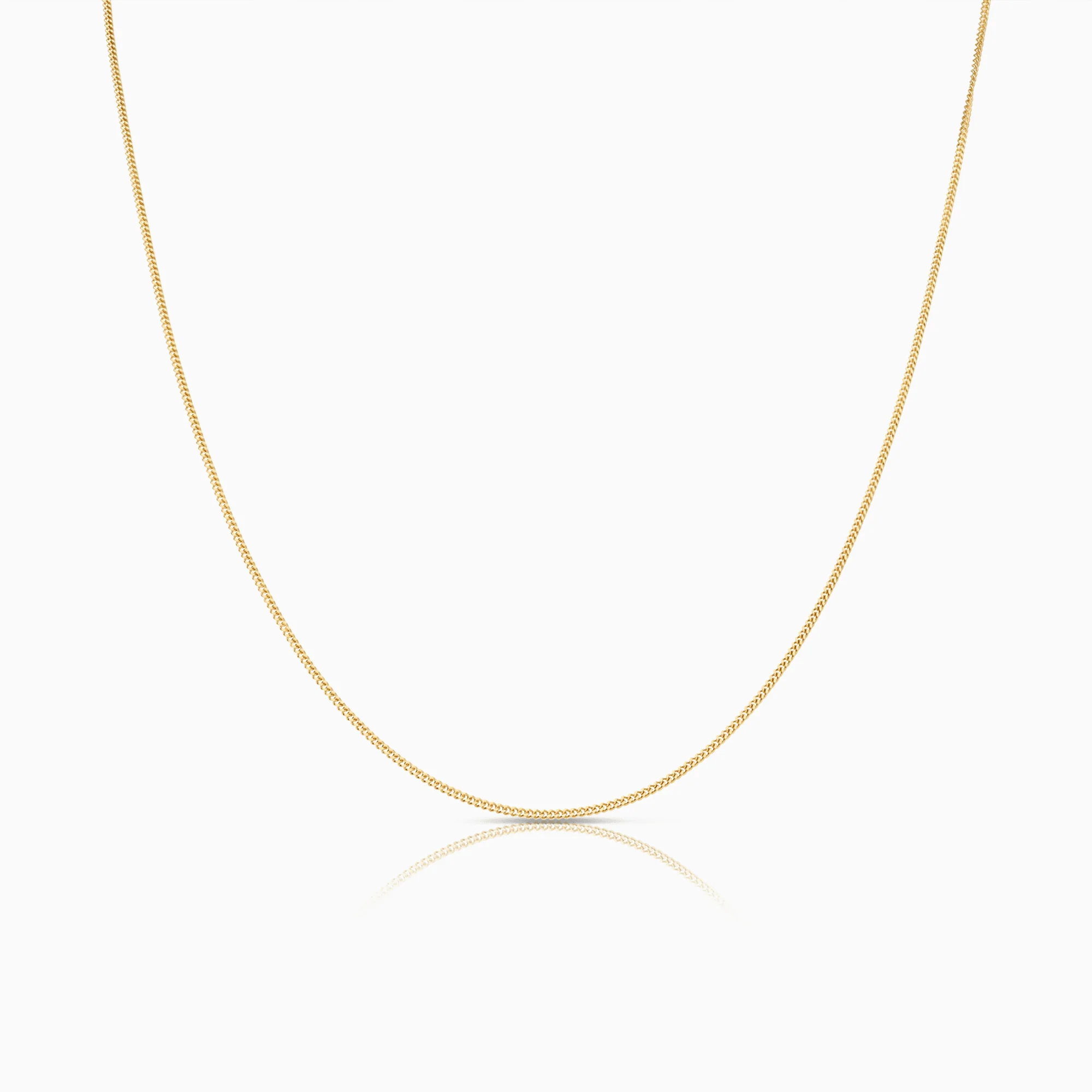 Curb chain 38cm 18K gold