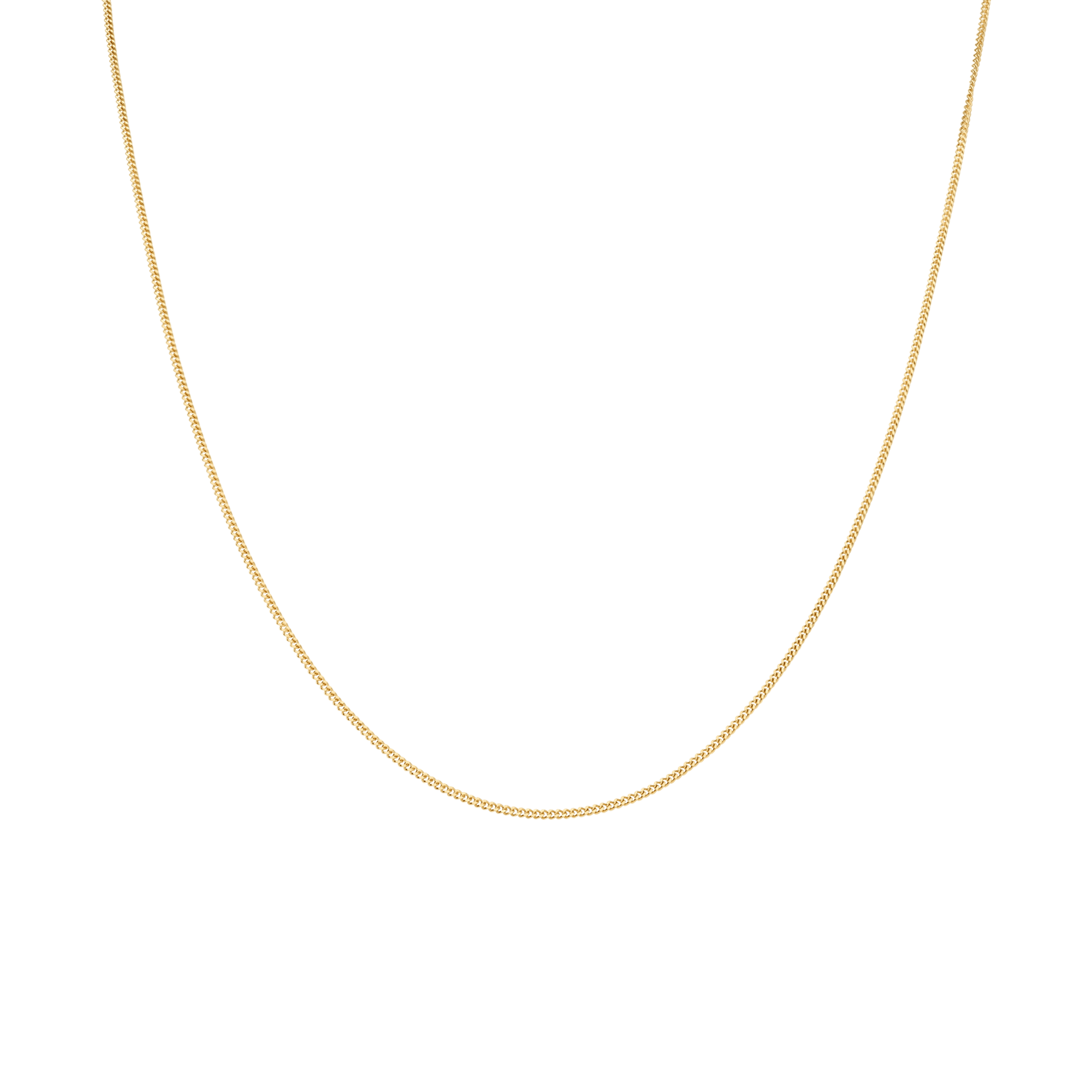 Curb chain 38cm 18K gold - Image 2