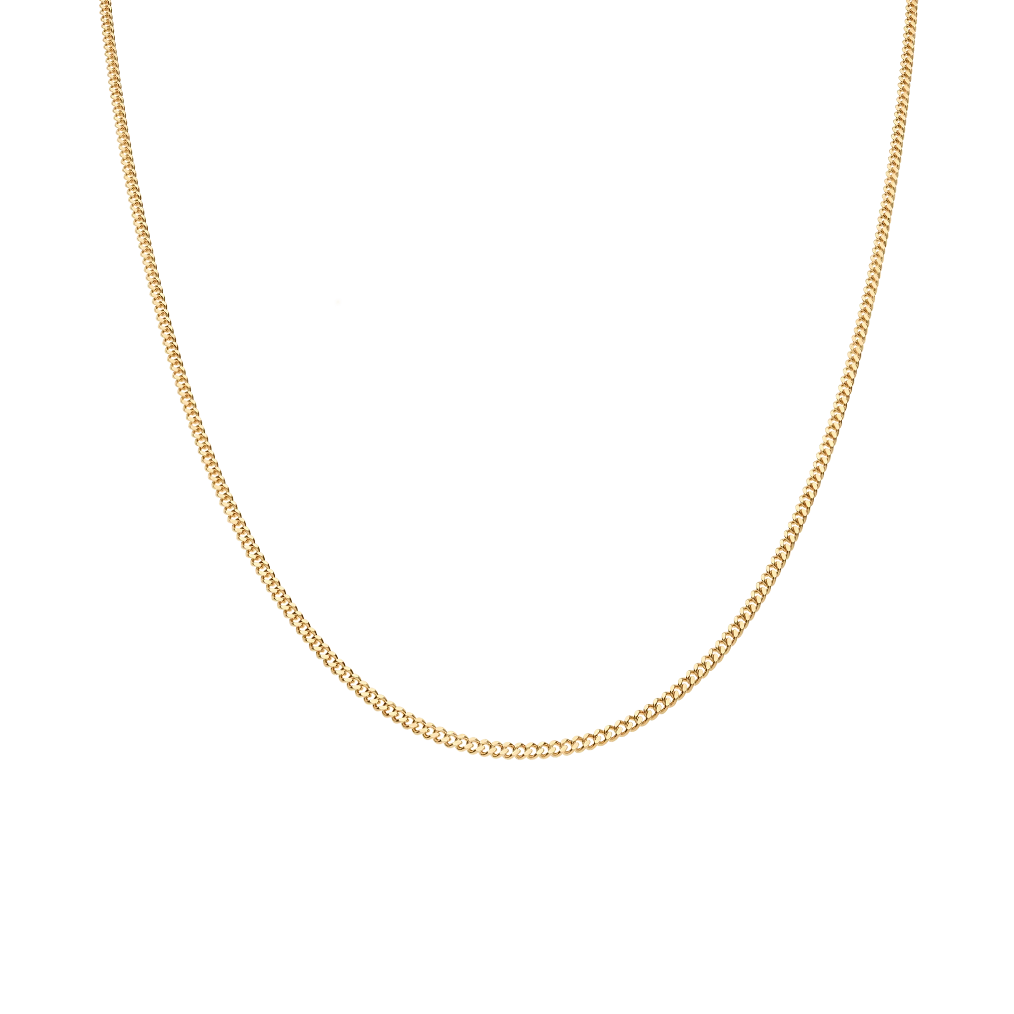 Curb chain 39cm 18K gold - Image 2
