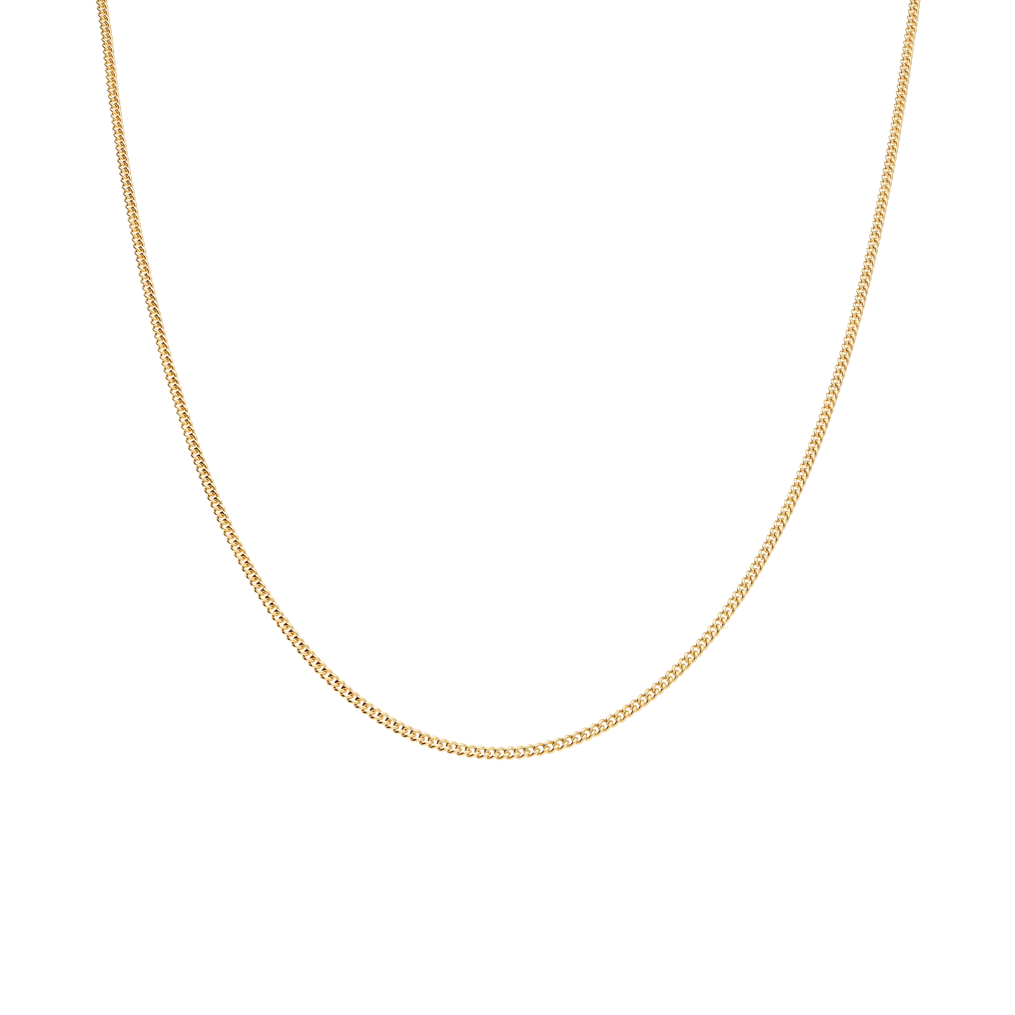 Curb chain 39cm 18K gold - Image 2