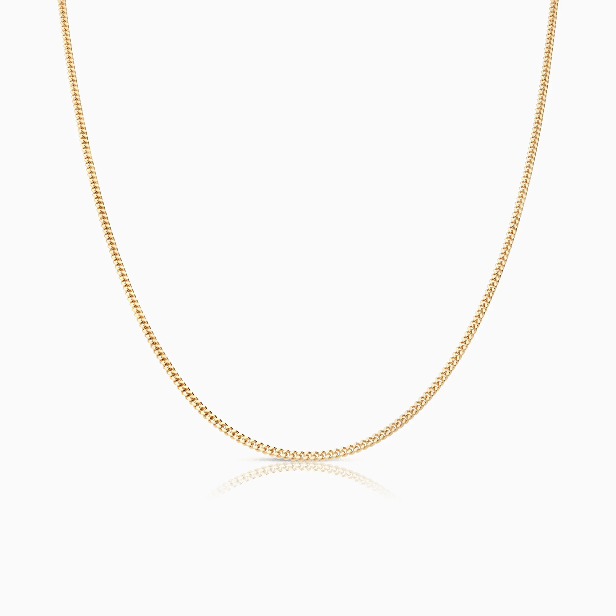 Curb link 40cm 18K gold