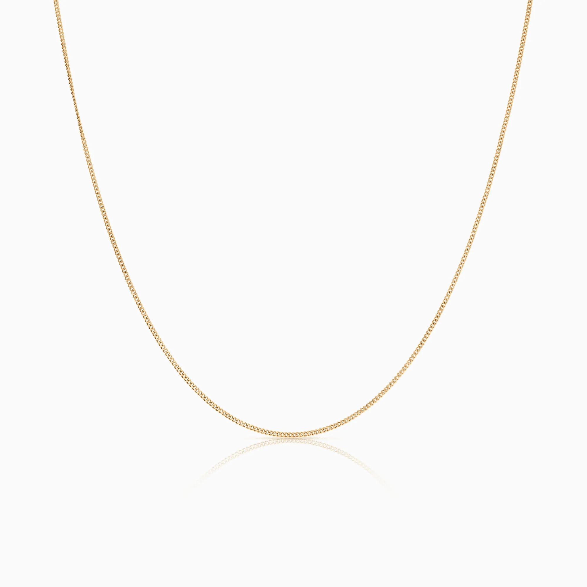 Curb link 40cm 18K gold