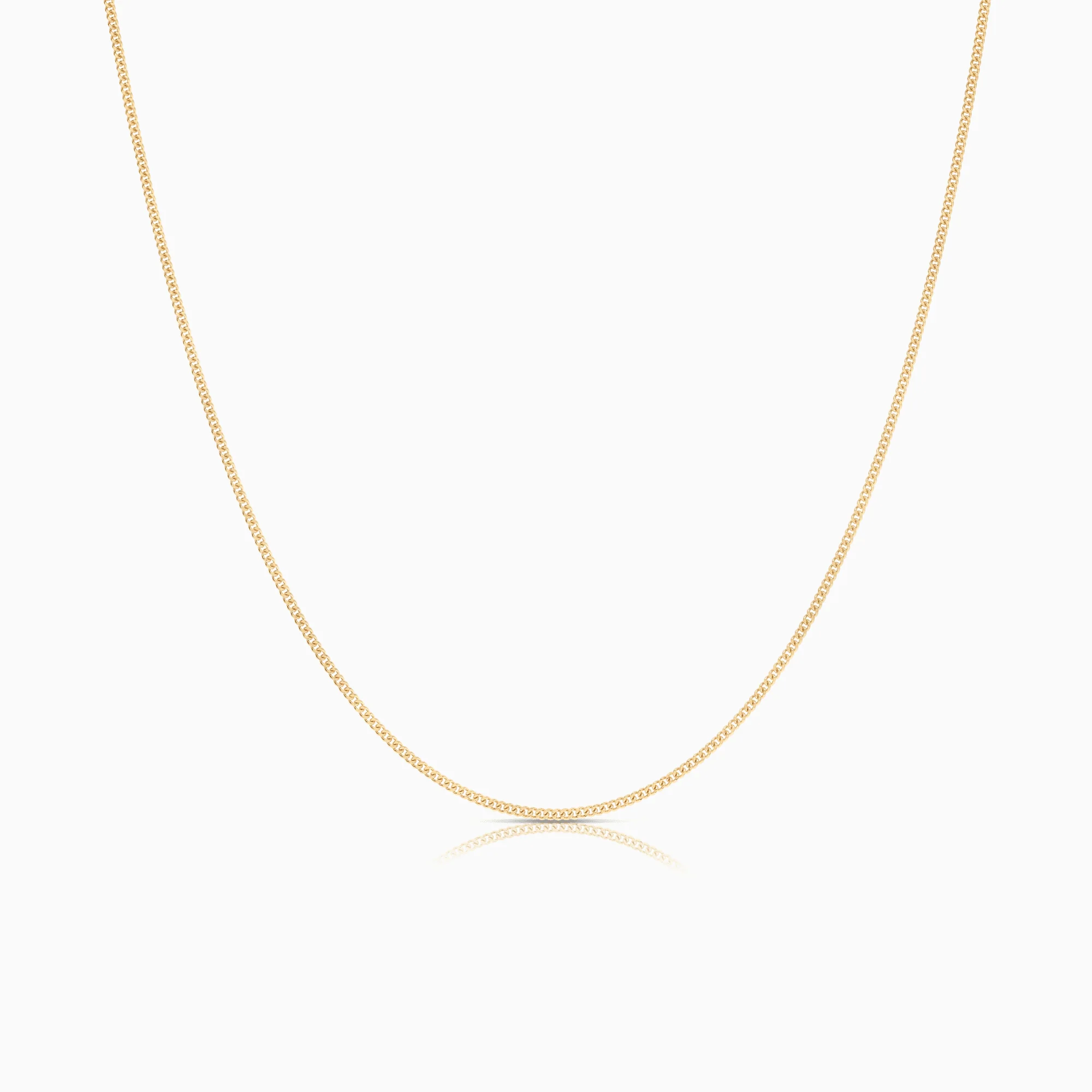 Curb link 40cm 18K gold