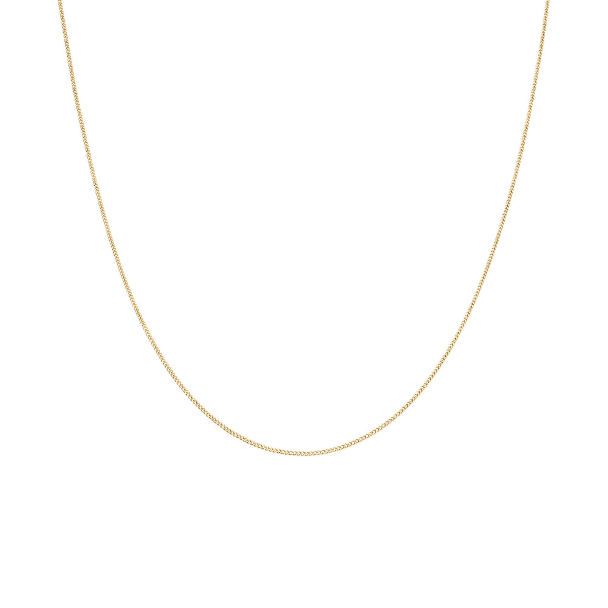 Curb chain 42.5cm 18K gold - Image 2