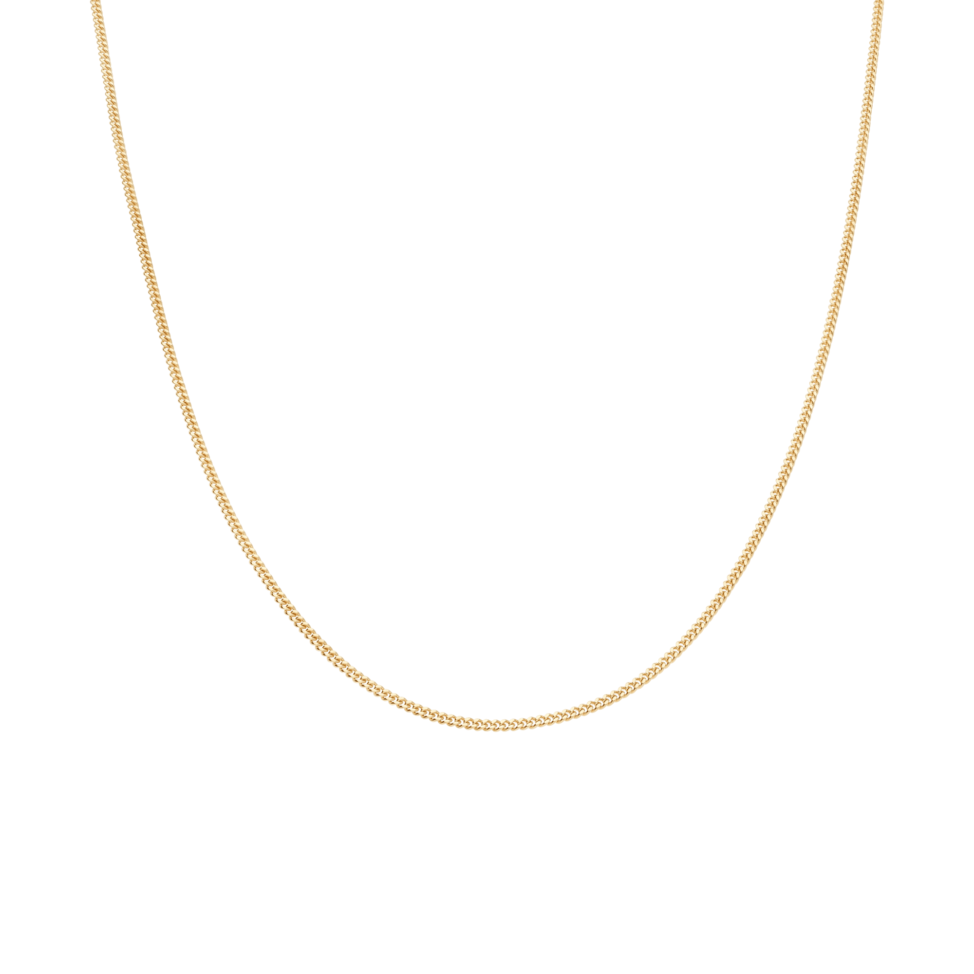 Curb chain 42.5cm 18K gold - Image 2
