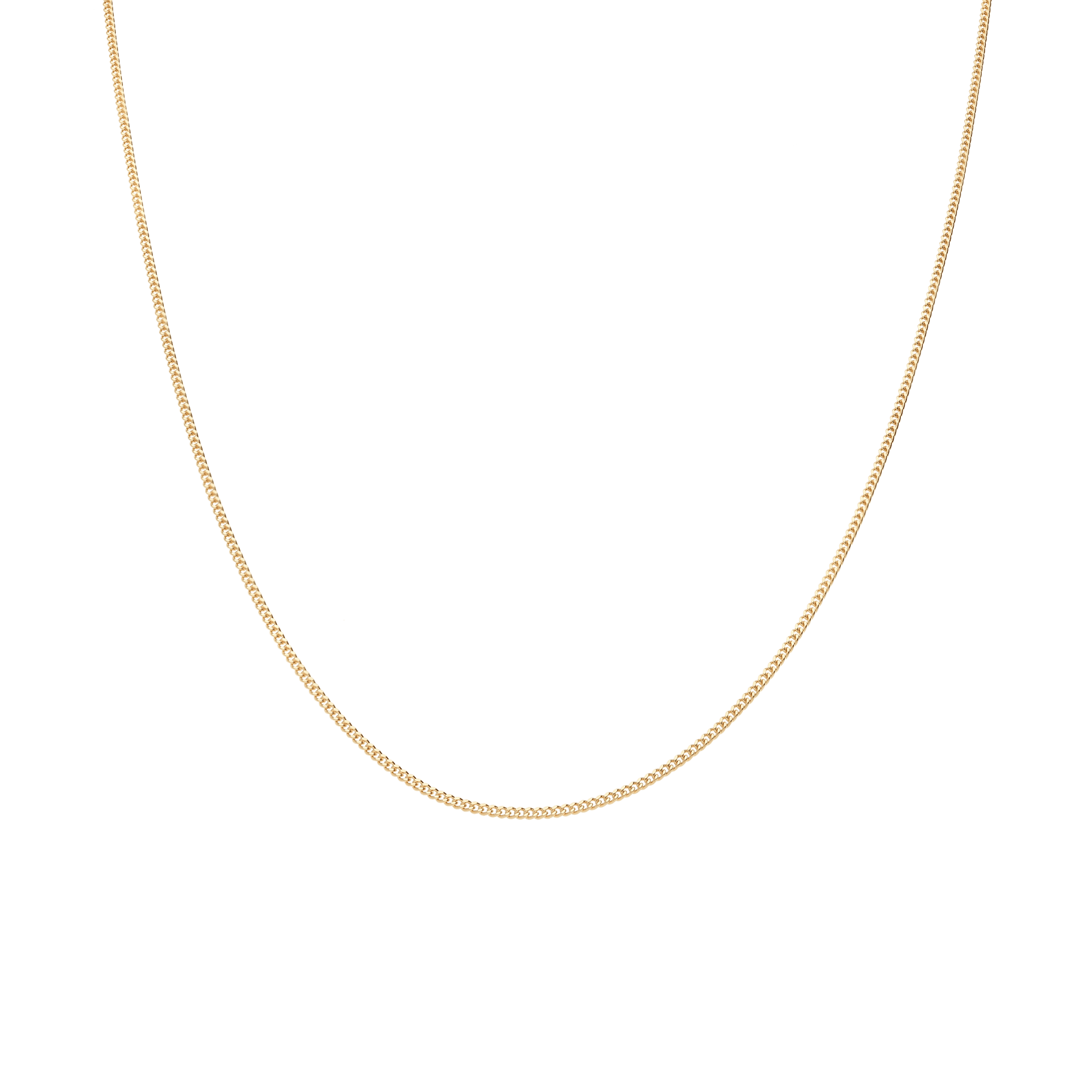 Curb chain 42.5cm 18K gold - Image 2