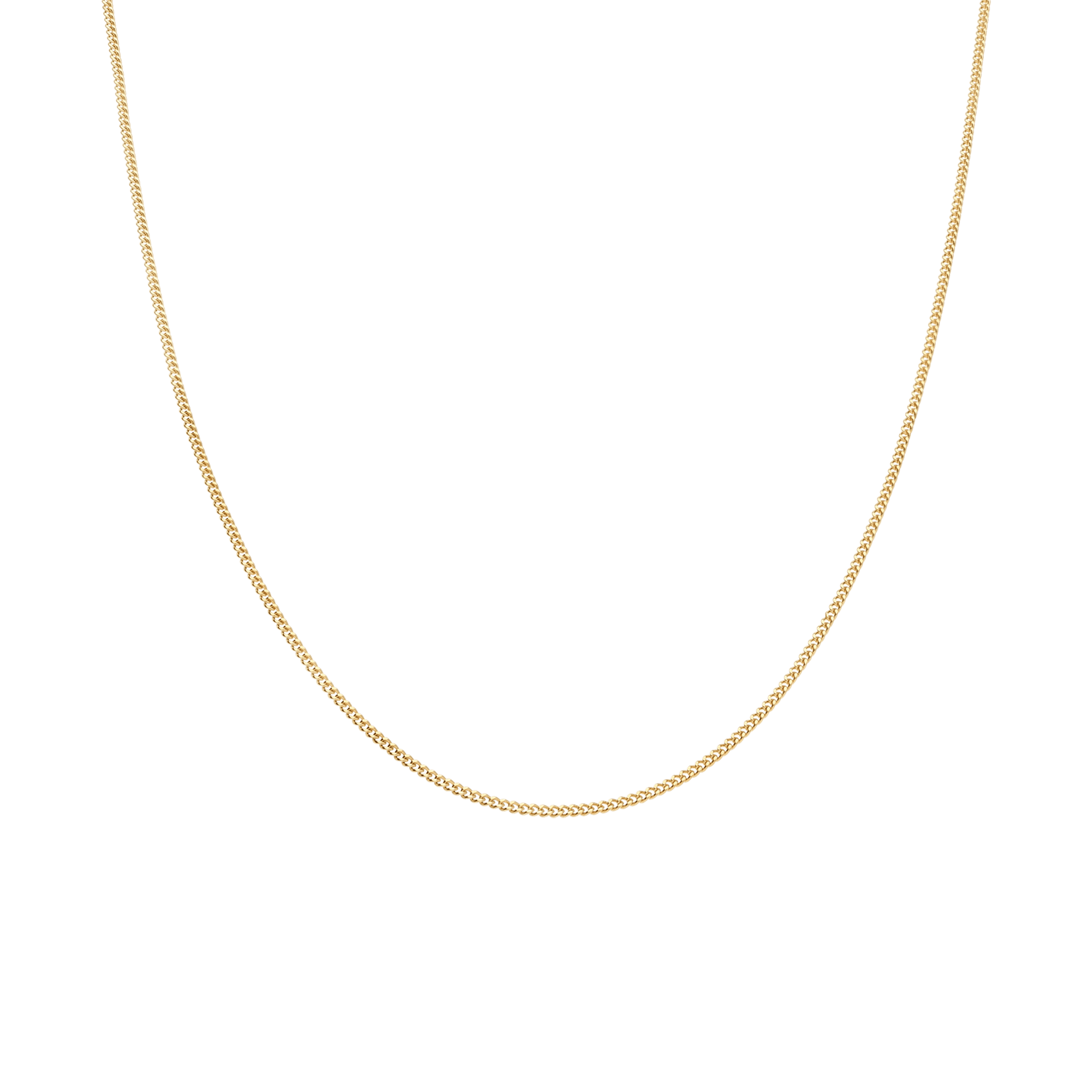 Curb chain 42.5cm 18K gold - Image 2