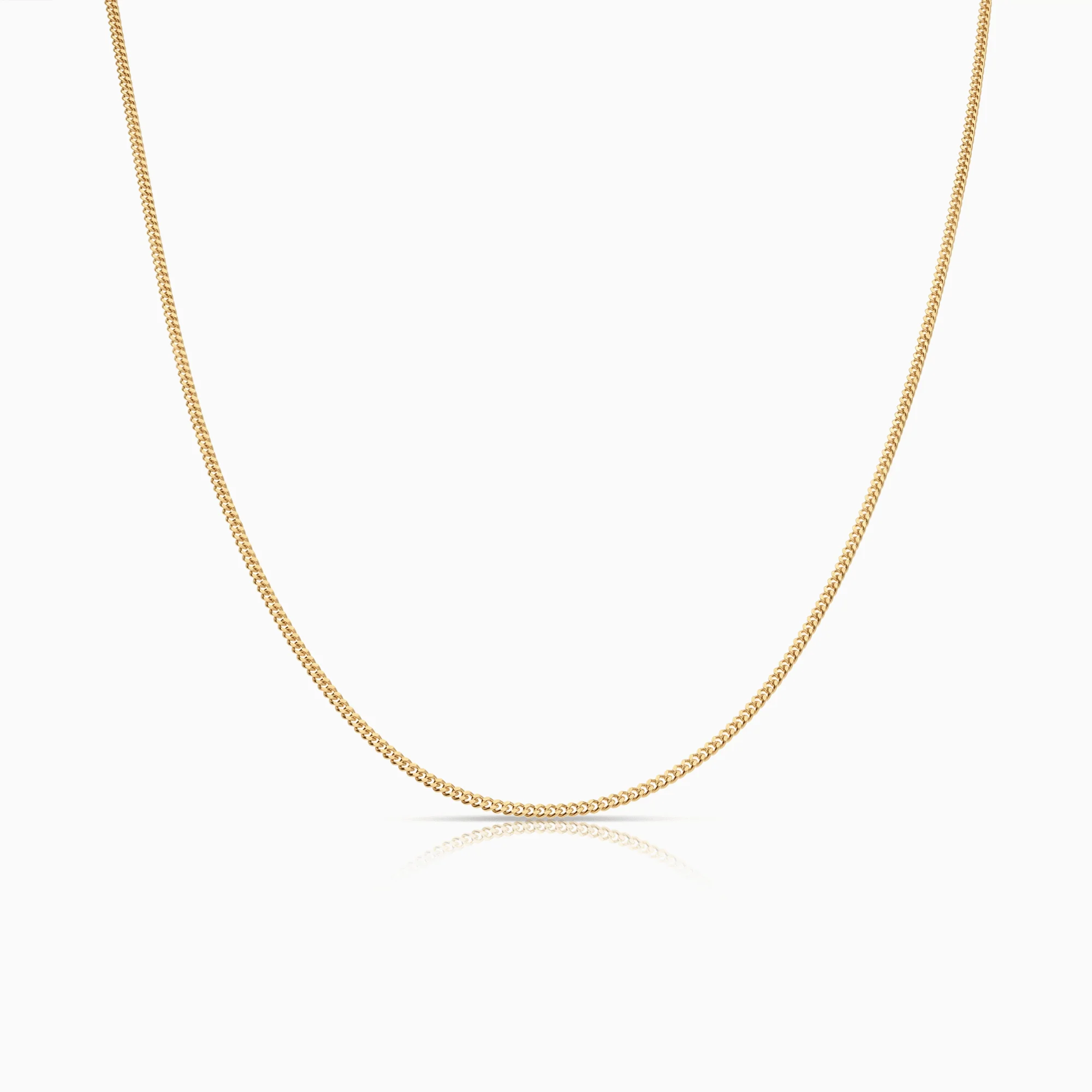 Curb Chain 42cm 18K Gold