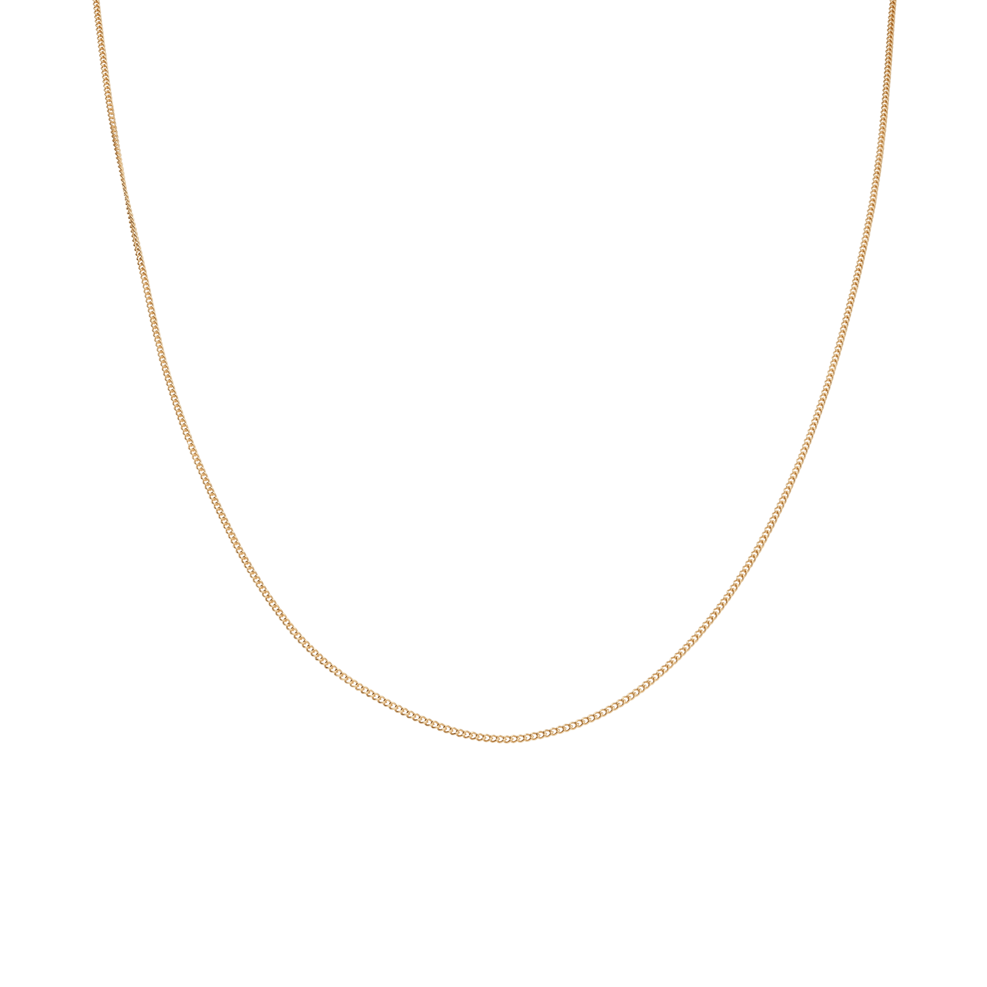 Curb Chain 42cm 18K Gold - Image 2