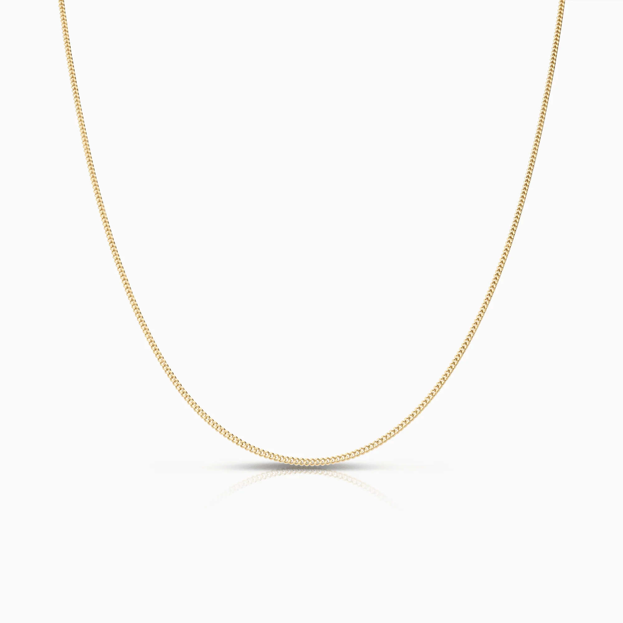Curb Chain 42cm 18K Gold