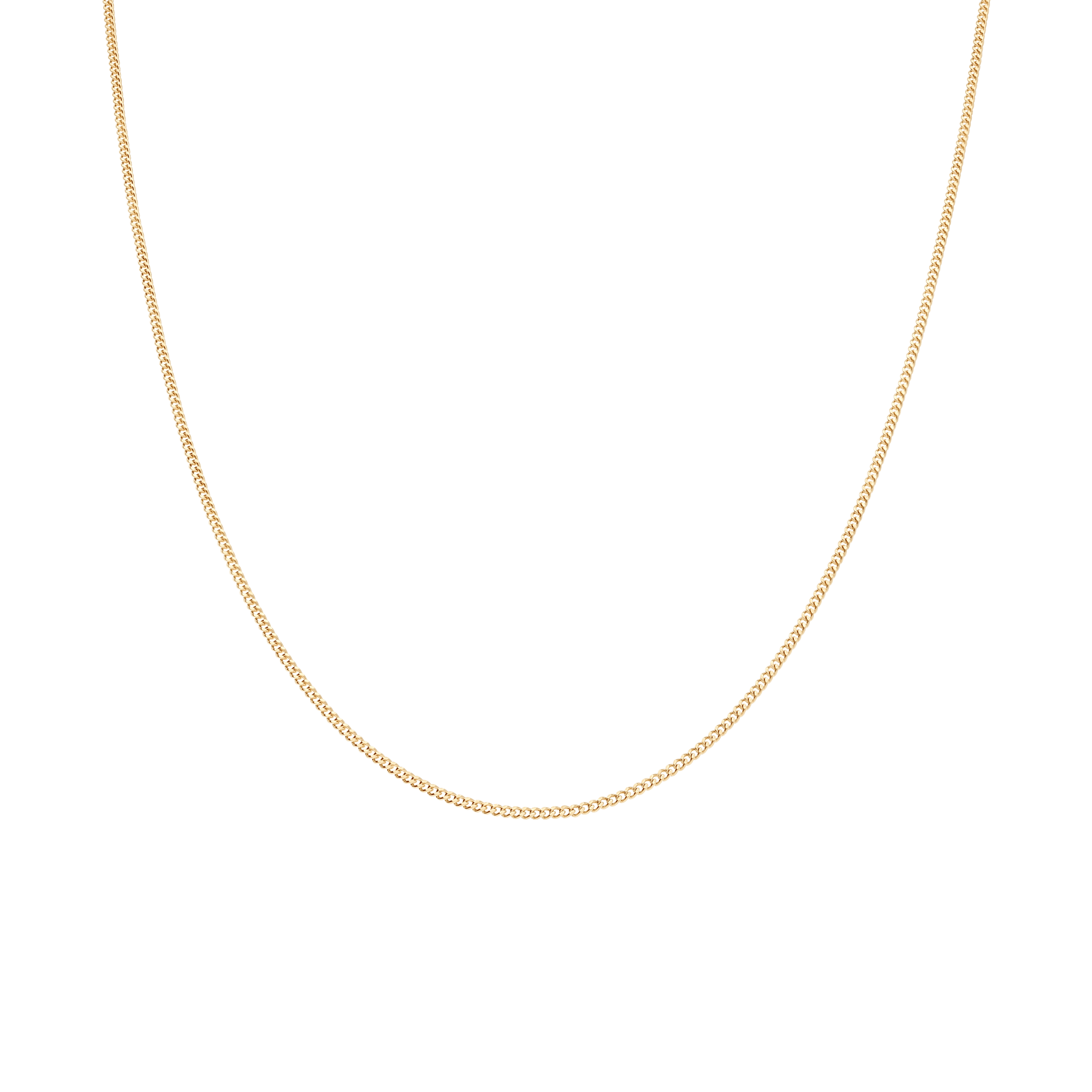 Curb Chain 42cm 18K Gold - Image 2