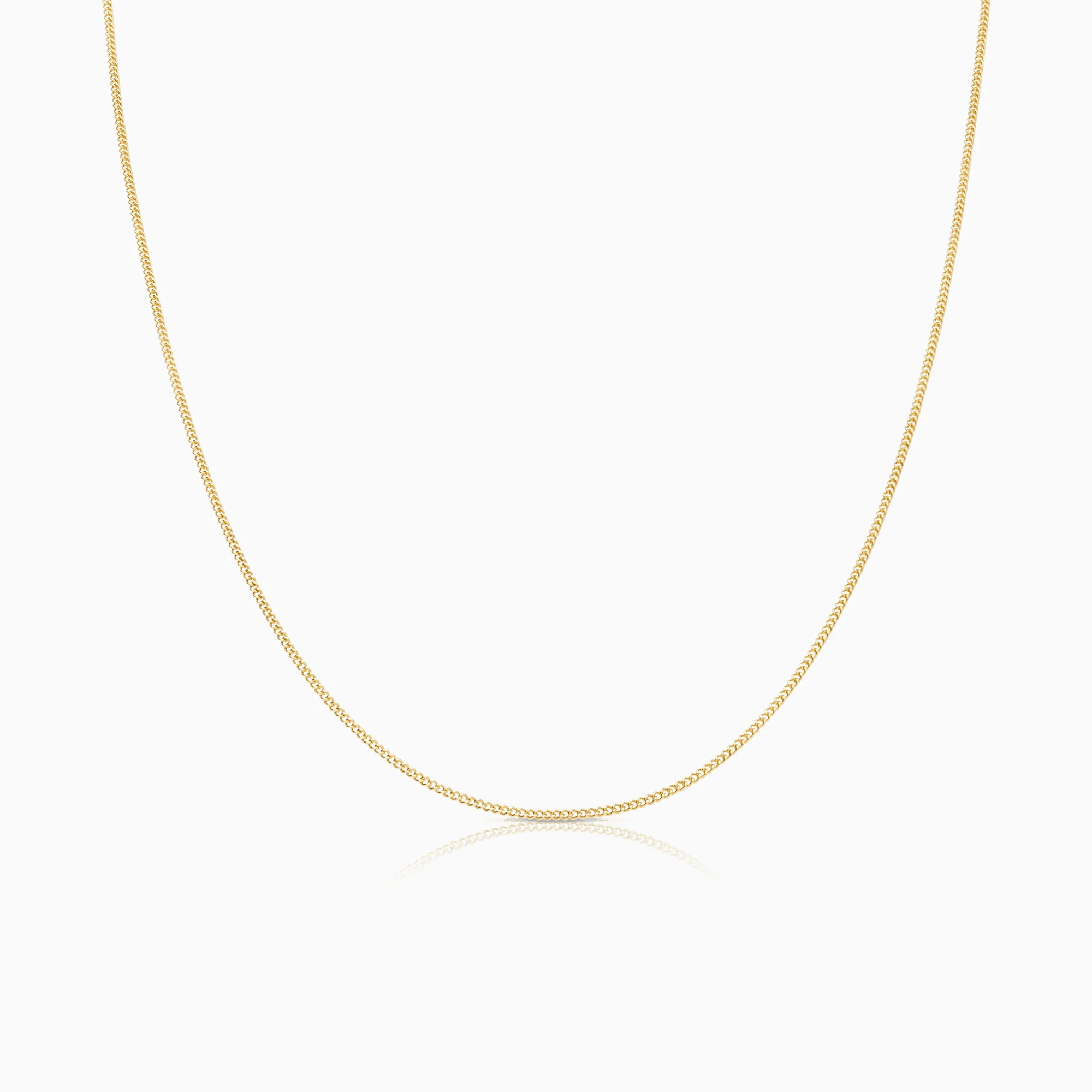 Curb chain 43.5cm 18K gold
