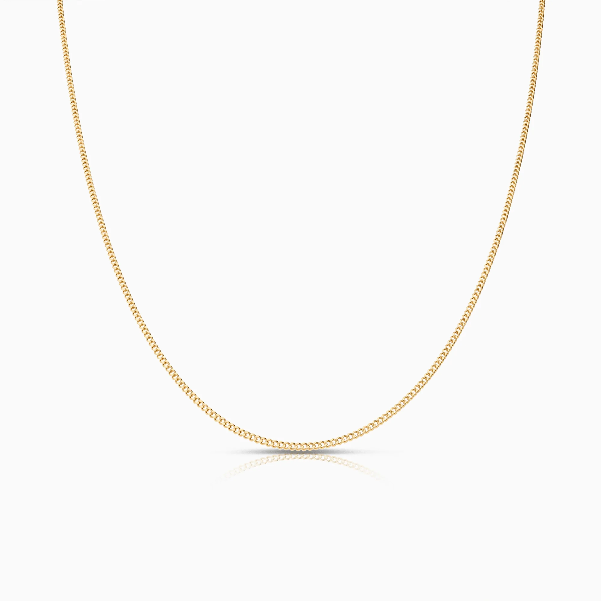 Curb link 43cm 18K gold