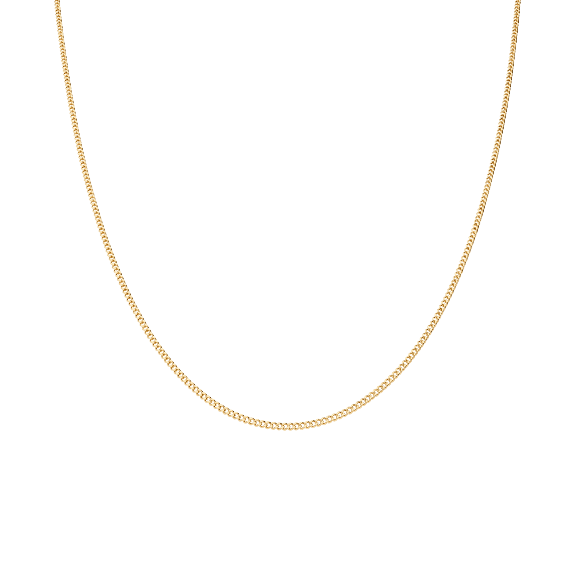 Curb link 43cm 18K gold - Image 2