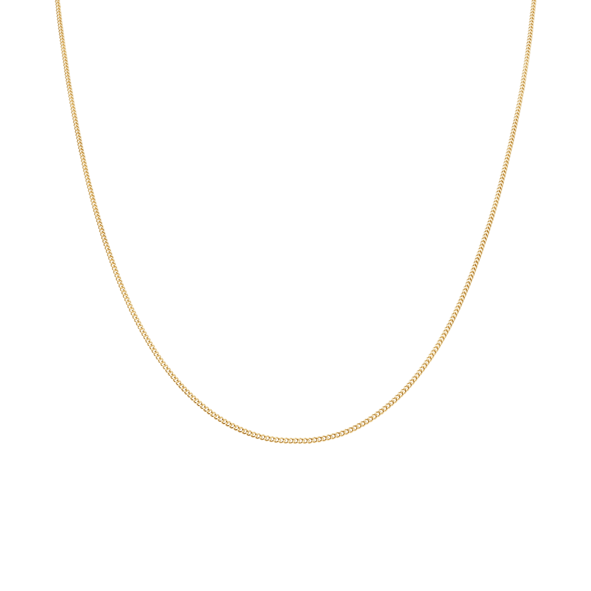 Curb link 43cm 18K gold - Image 2