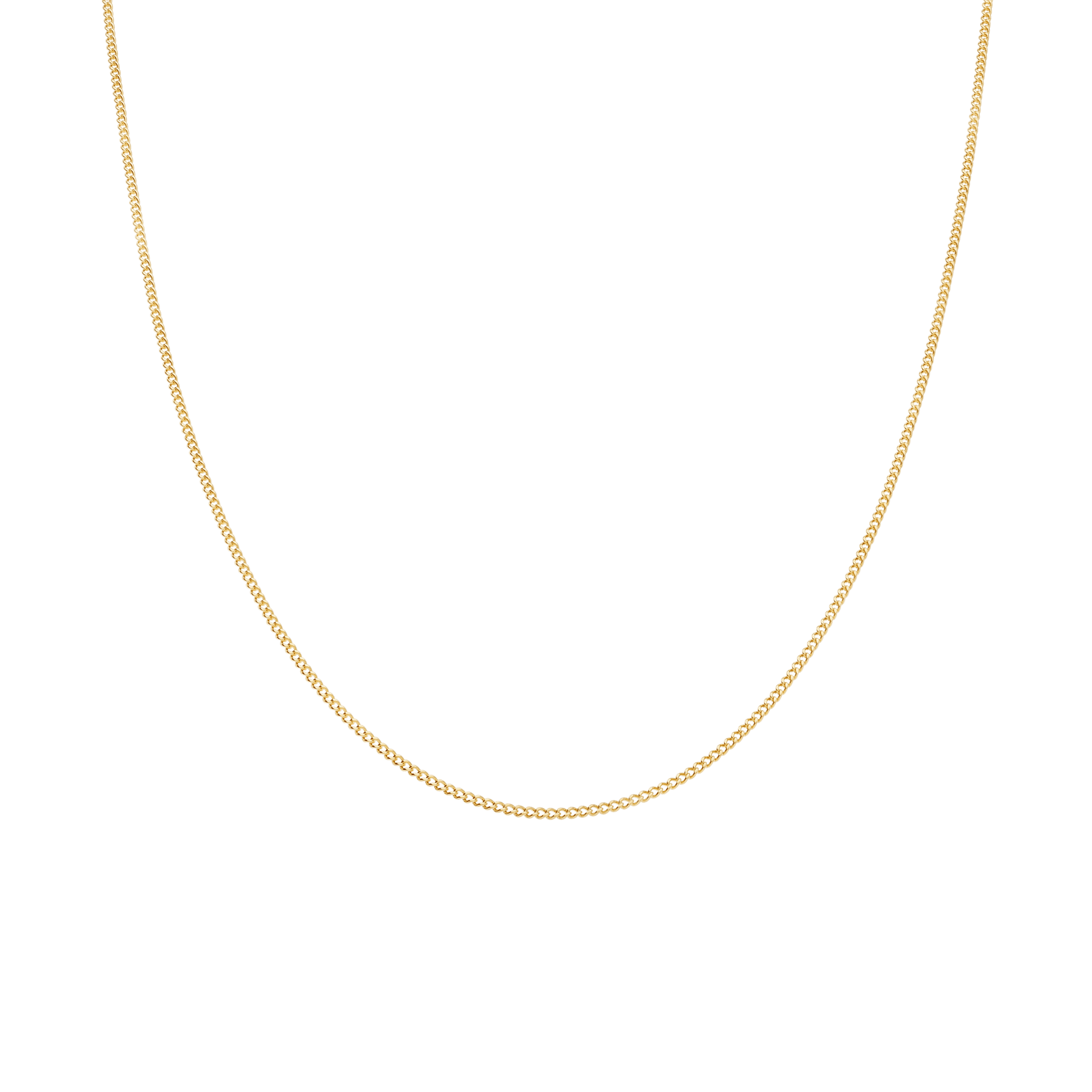 Curb chain 44cm 18K gold - Image 2