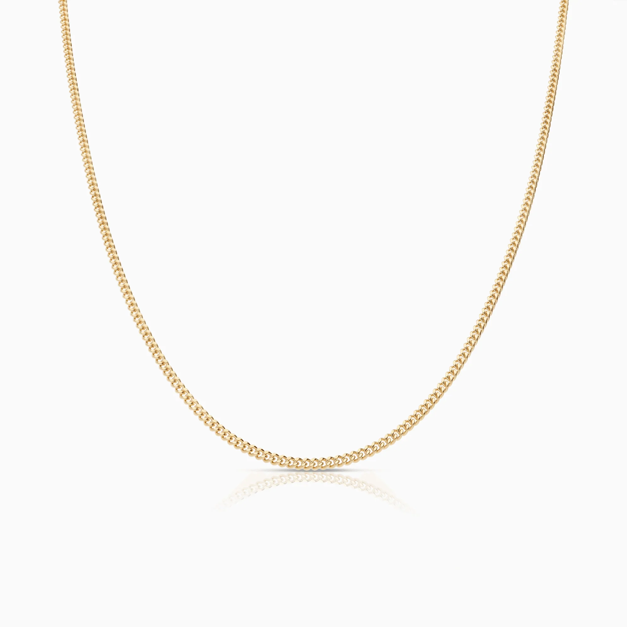 Curb chain 45.5cm 18K gold