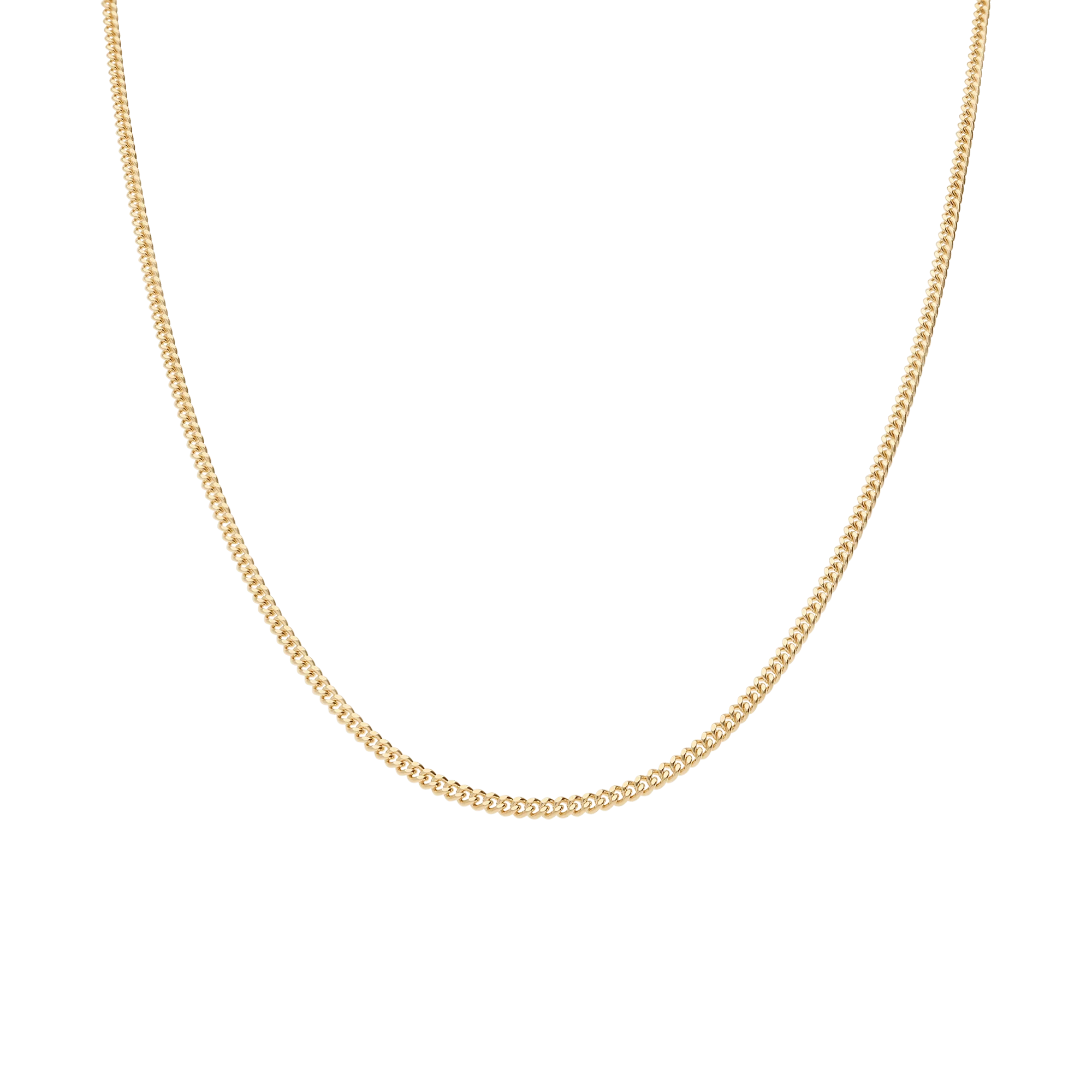 Curb chain 45.5cm 18K gold - Image 2