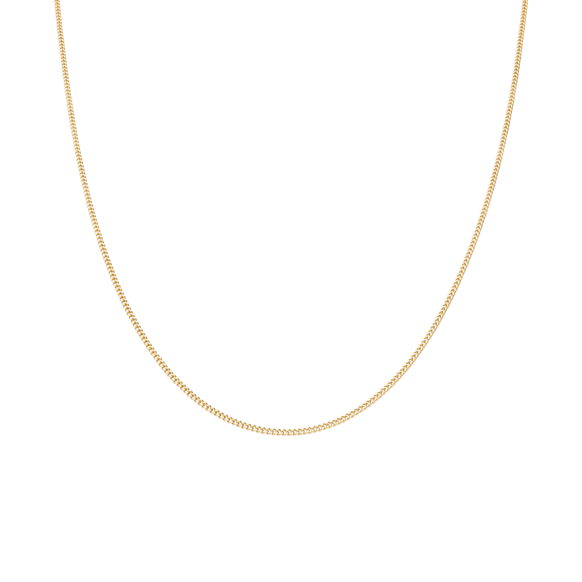 Curb chain 45.5cm 18K rose gold - Image 2