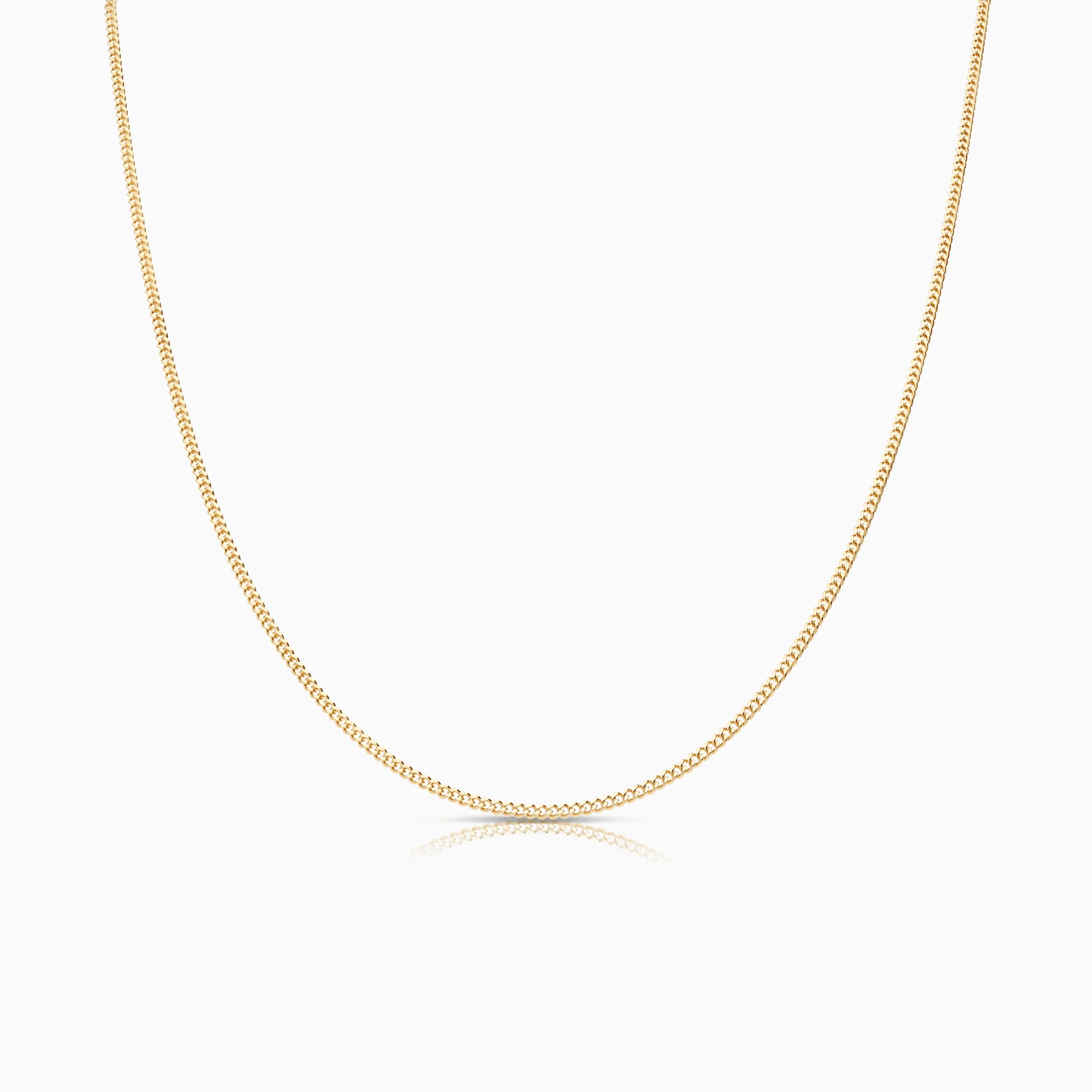 Curb chain 45cm 18K gold