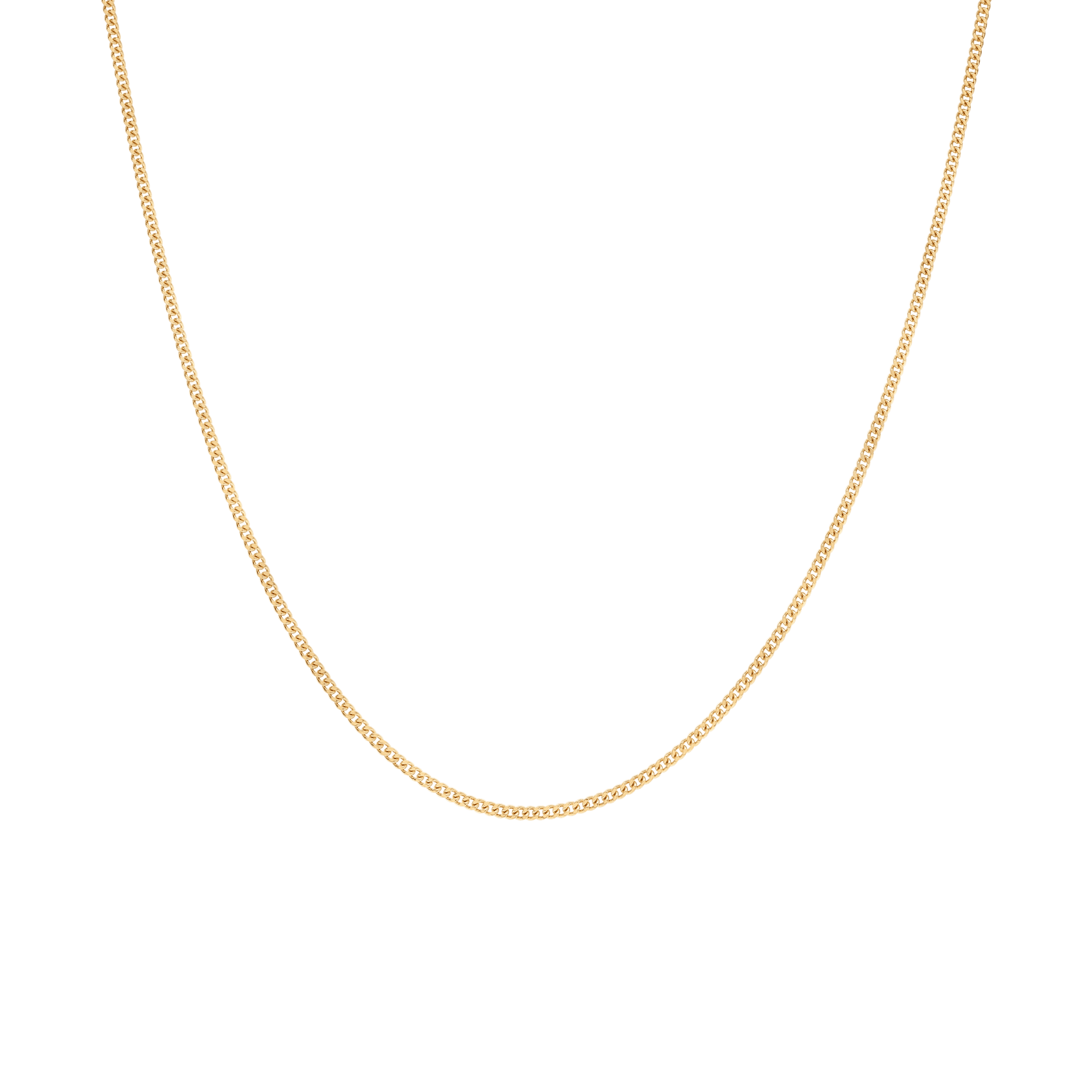 Curb chain 45cm 18K gold - Image 2
