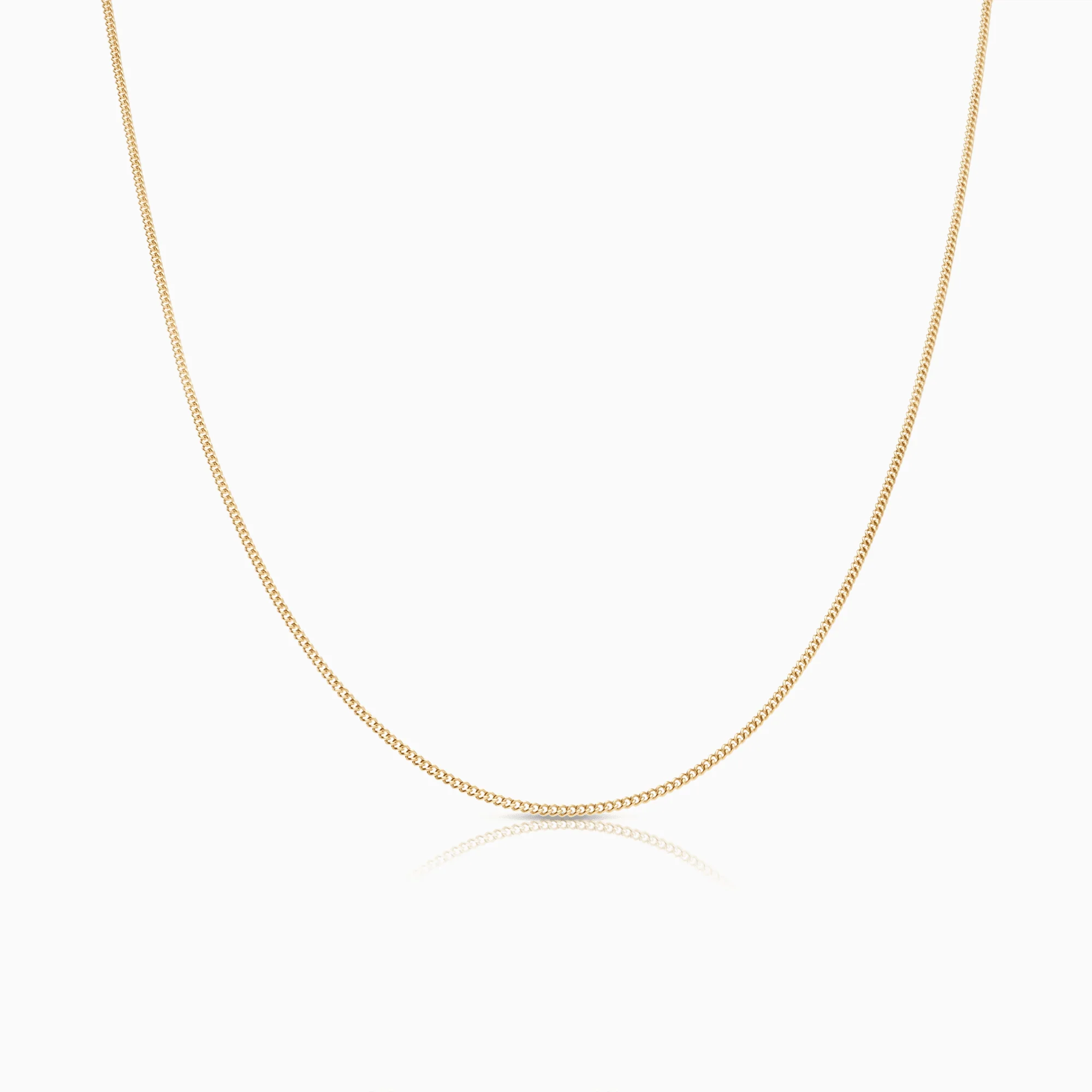 Curb chain 46.5cm 18K gold